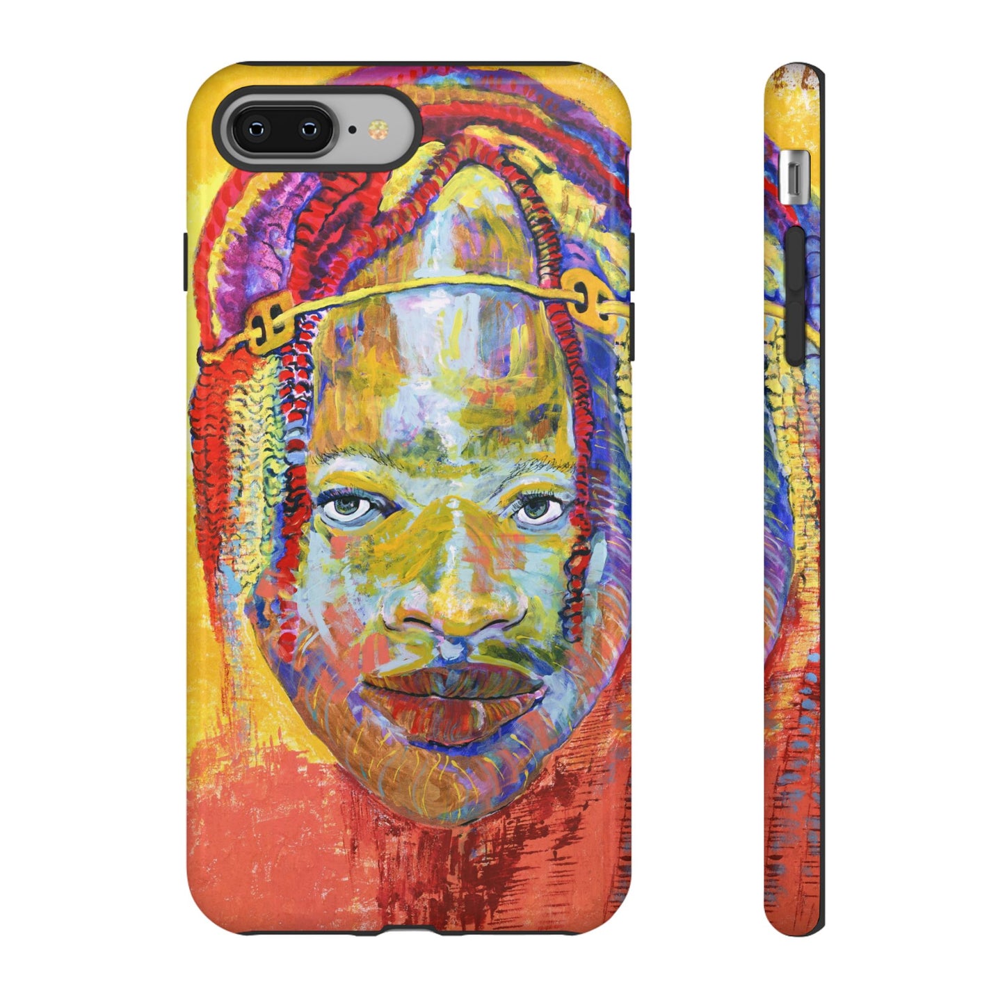 Vibrant Artistic Phone Case - Tough Cases for Creative Souls- African Youth Image