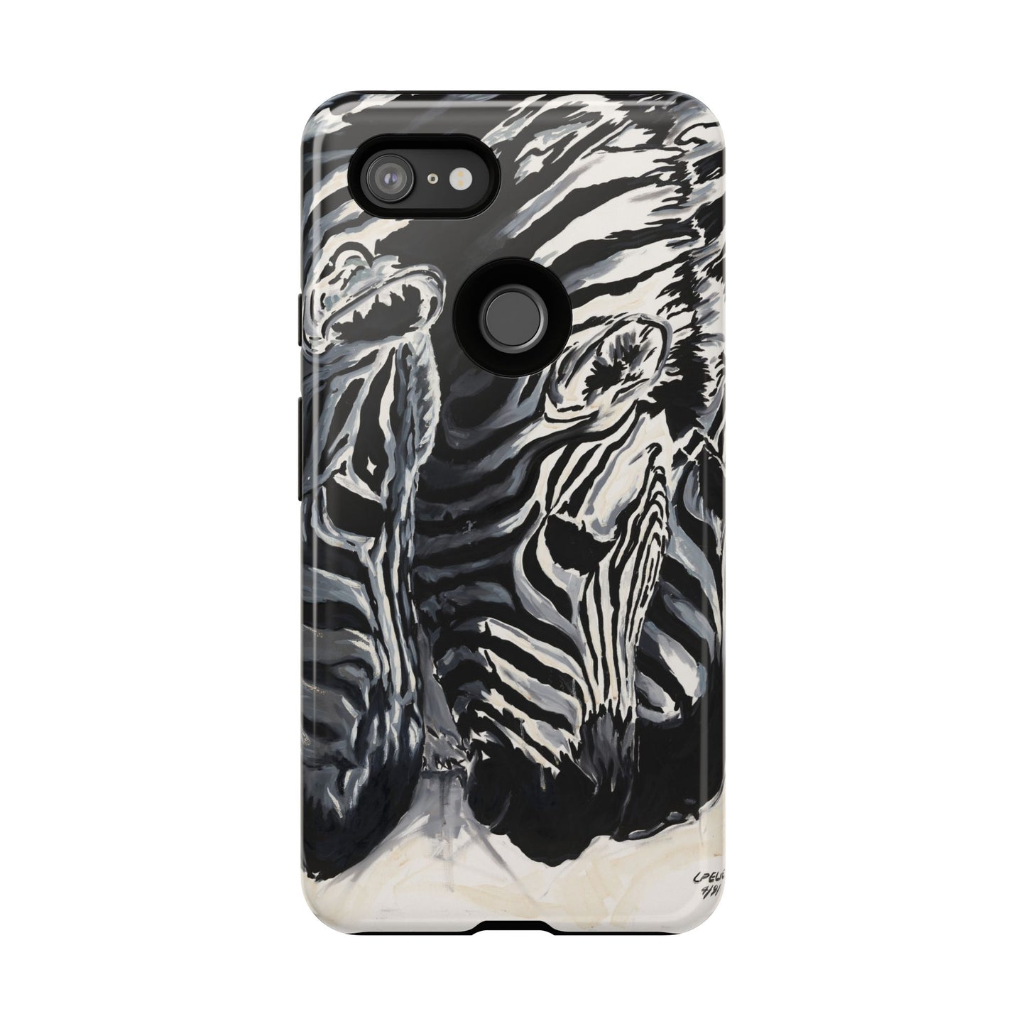 Artistic Zebra Print Phone Case -Tough Cases- Baby Zebras Image