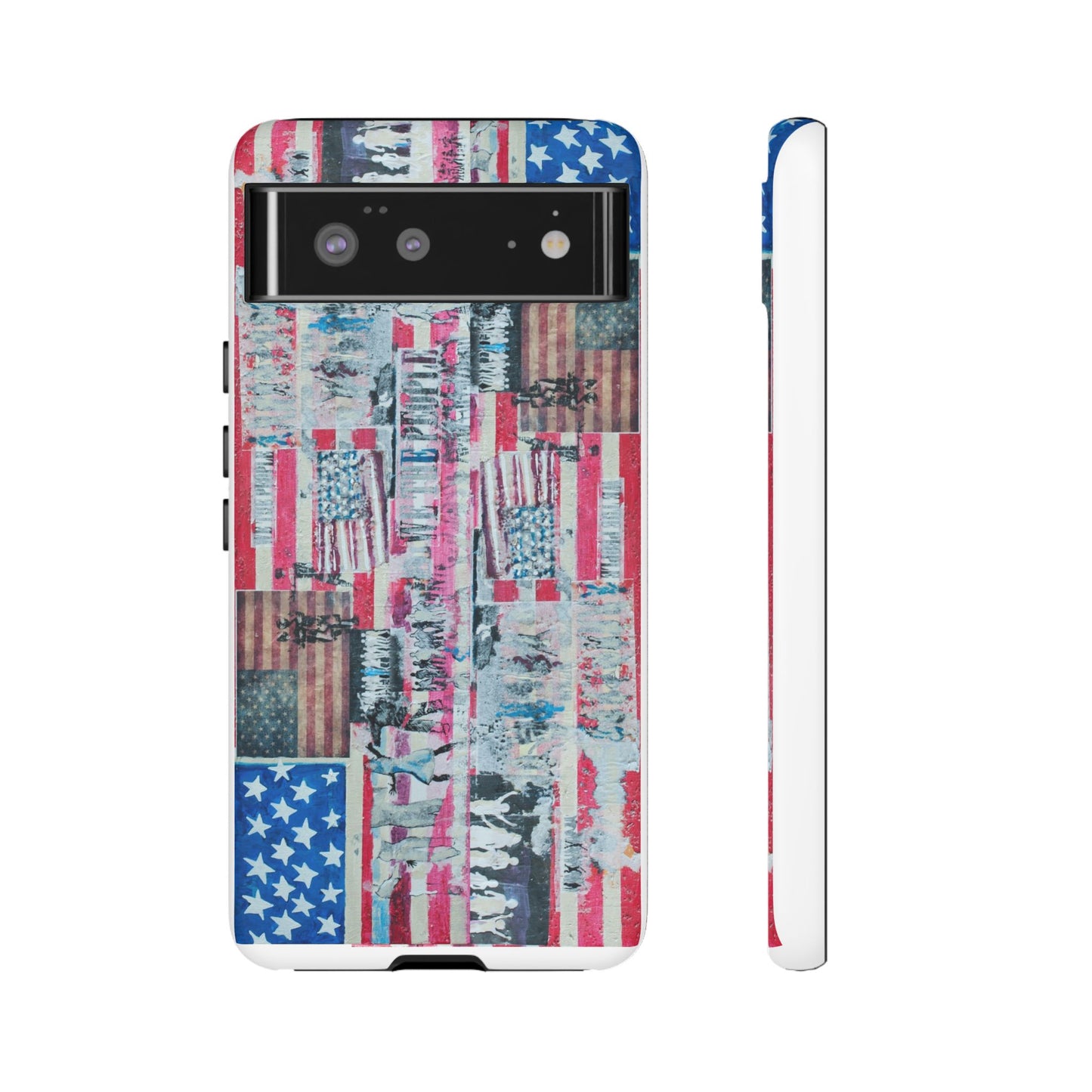 Patriotic Phone Case -We The People Image - Tough Cases with American Flag Design