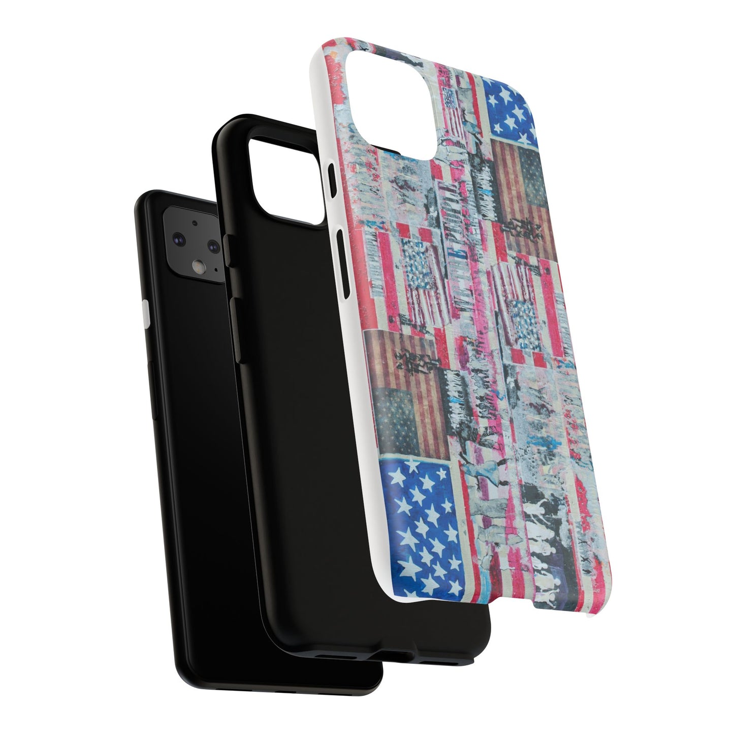 Patriotic Phone Case -We The People Image - Tough Cases with American Flag Design