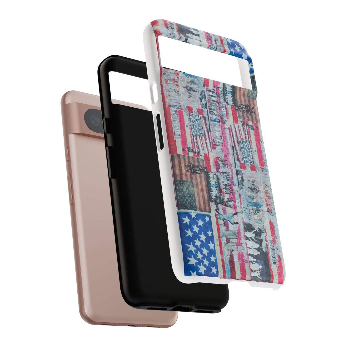 Patriotic Phone Case -We The People Image - Tough Cases with American Flag Design