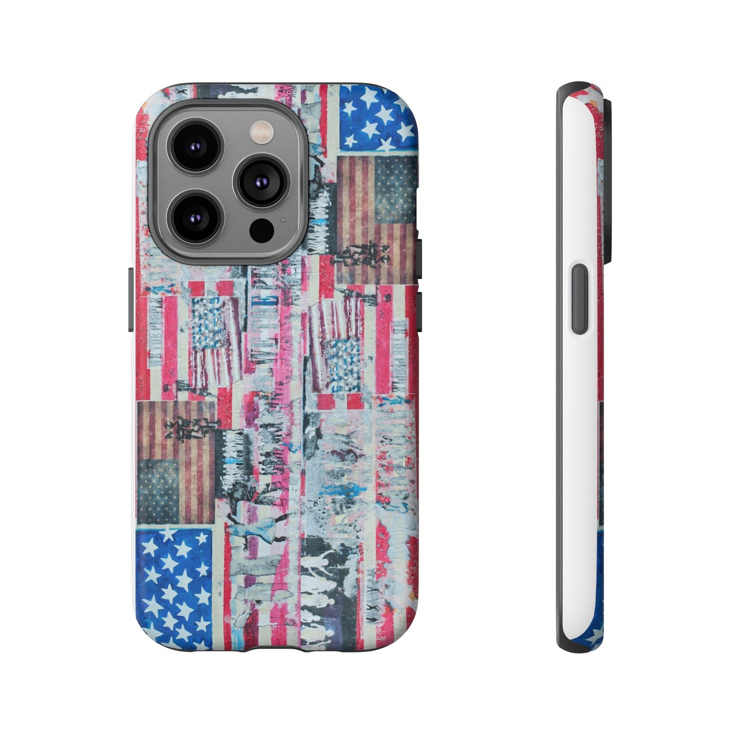Patriotic Phone Case -We The People Image - Tough Cases with American Flag Design