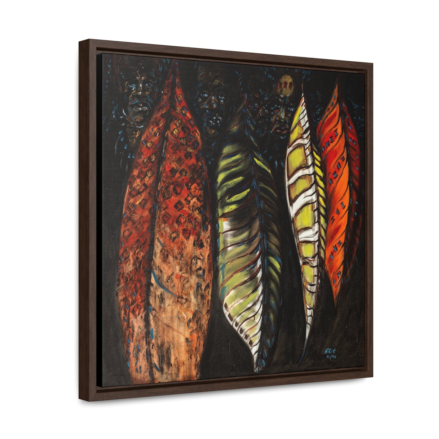 In the Shadows - Framed Canvas Print