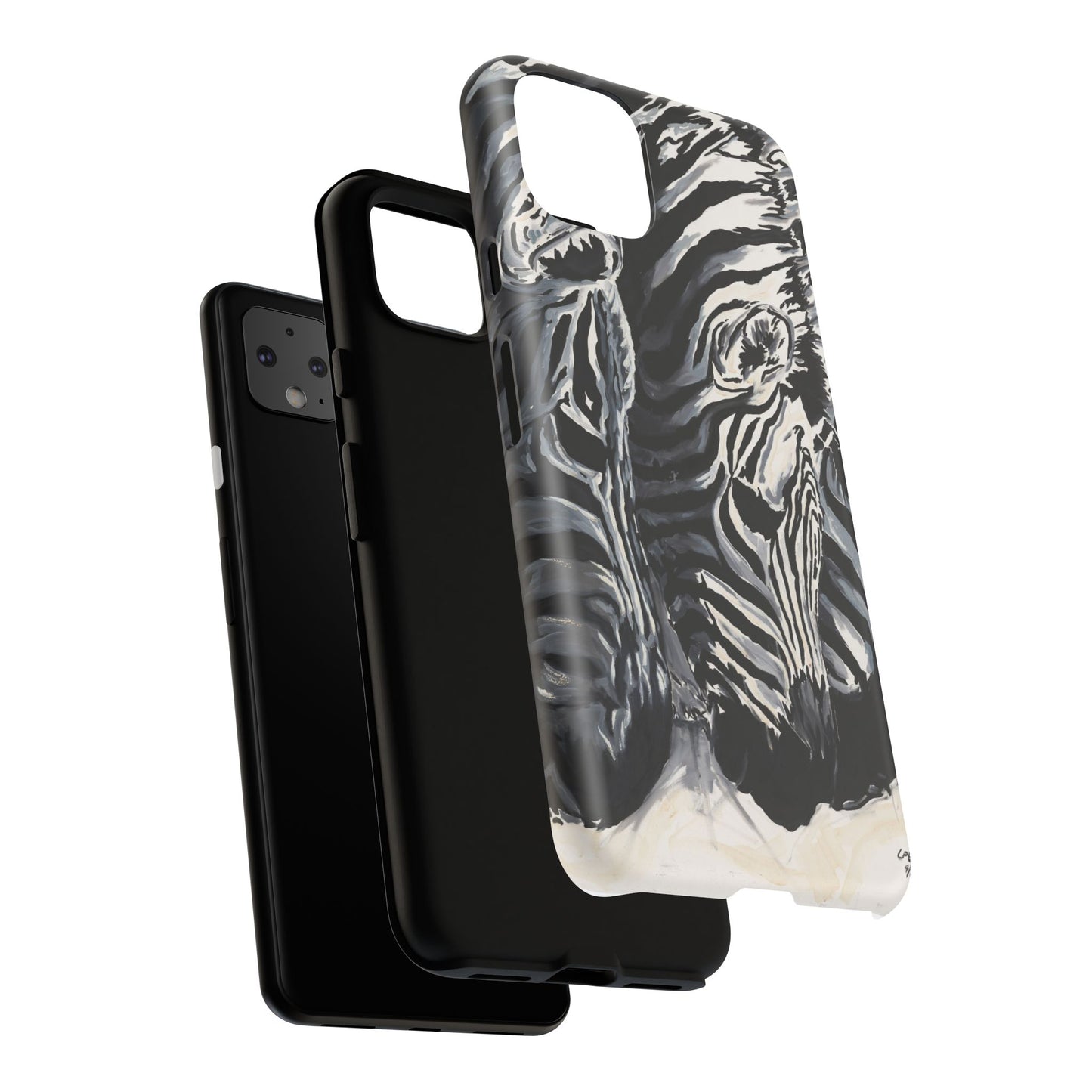 Artistic Zebra Print Phone Case -Tough Cases- Baby Zebras Image