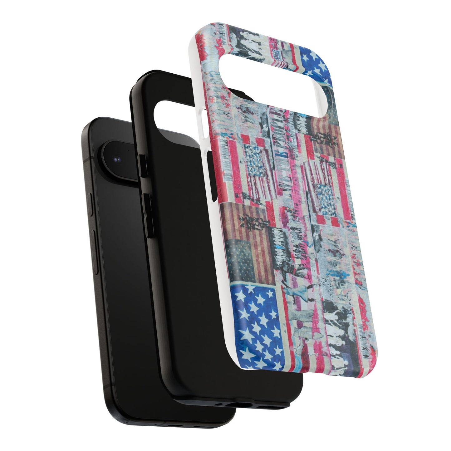 Patriotic Phone Case -We The People Image - Tough Cases with American Flag Design