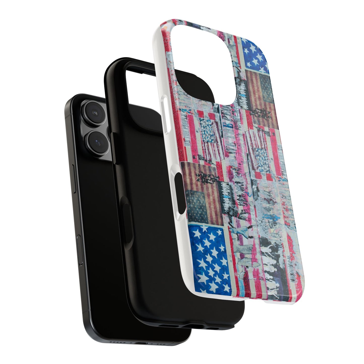 Patriotic Phone Case -We The People Image - Tough Cases with American Flag Design