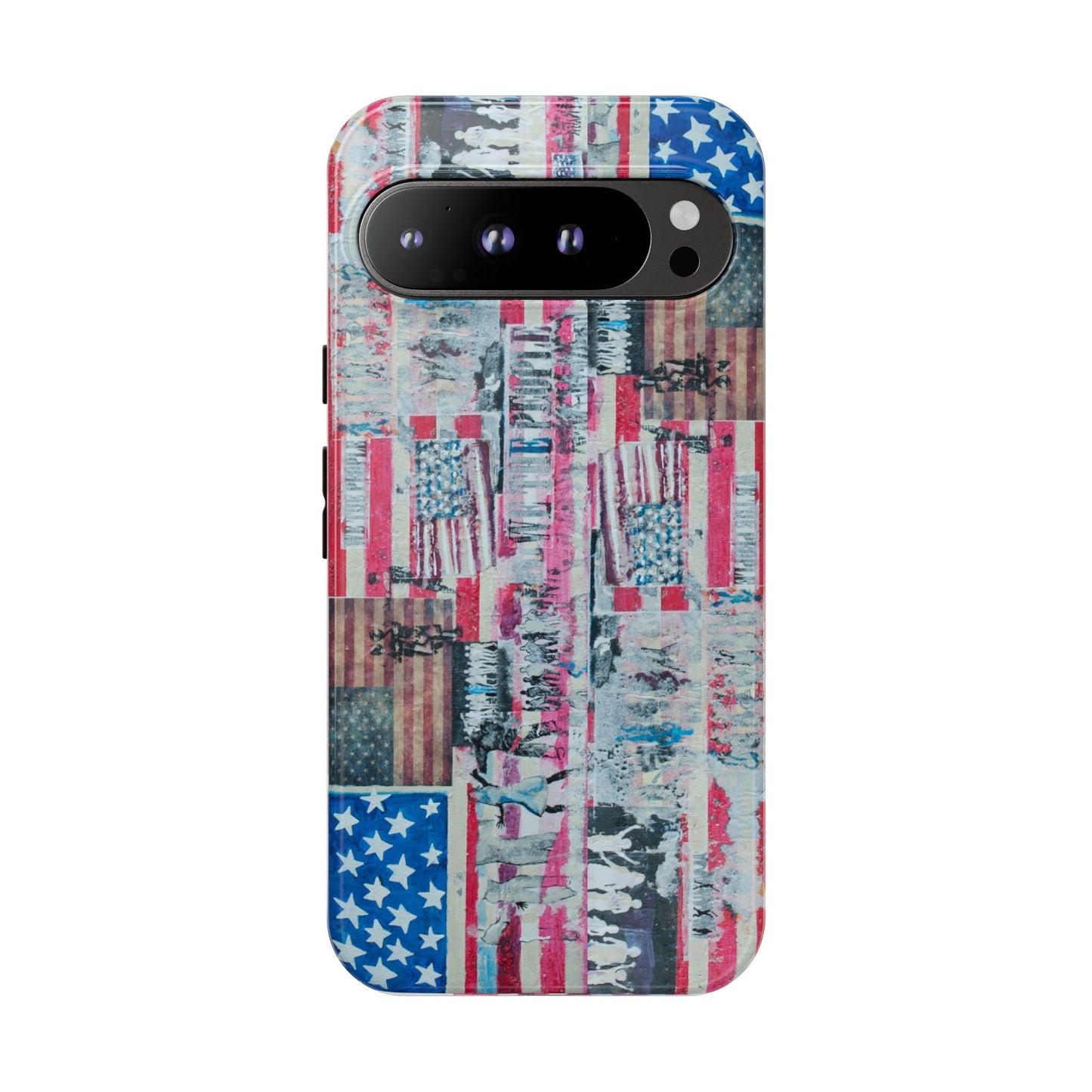 Patriotic Phone Case -We The People Image - Tough Cases with American Flag Design
