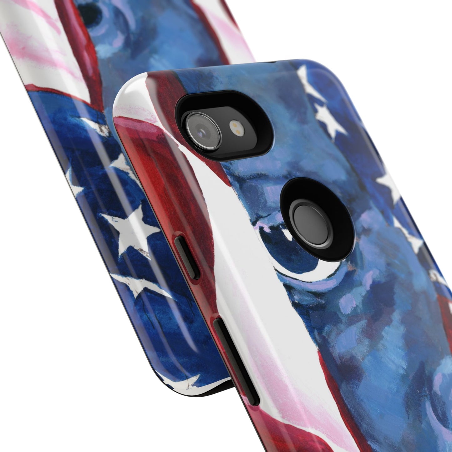 Patriotic Tough Phone Case with American Flag Design- I See You Image