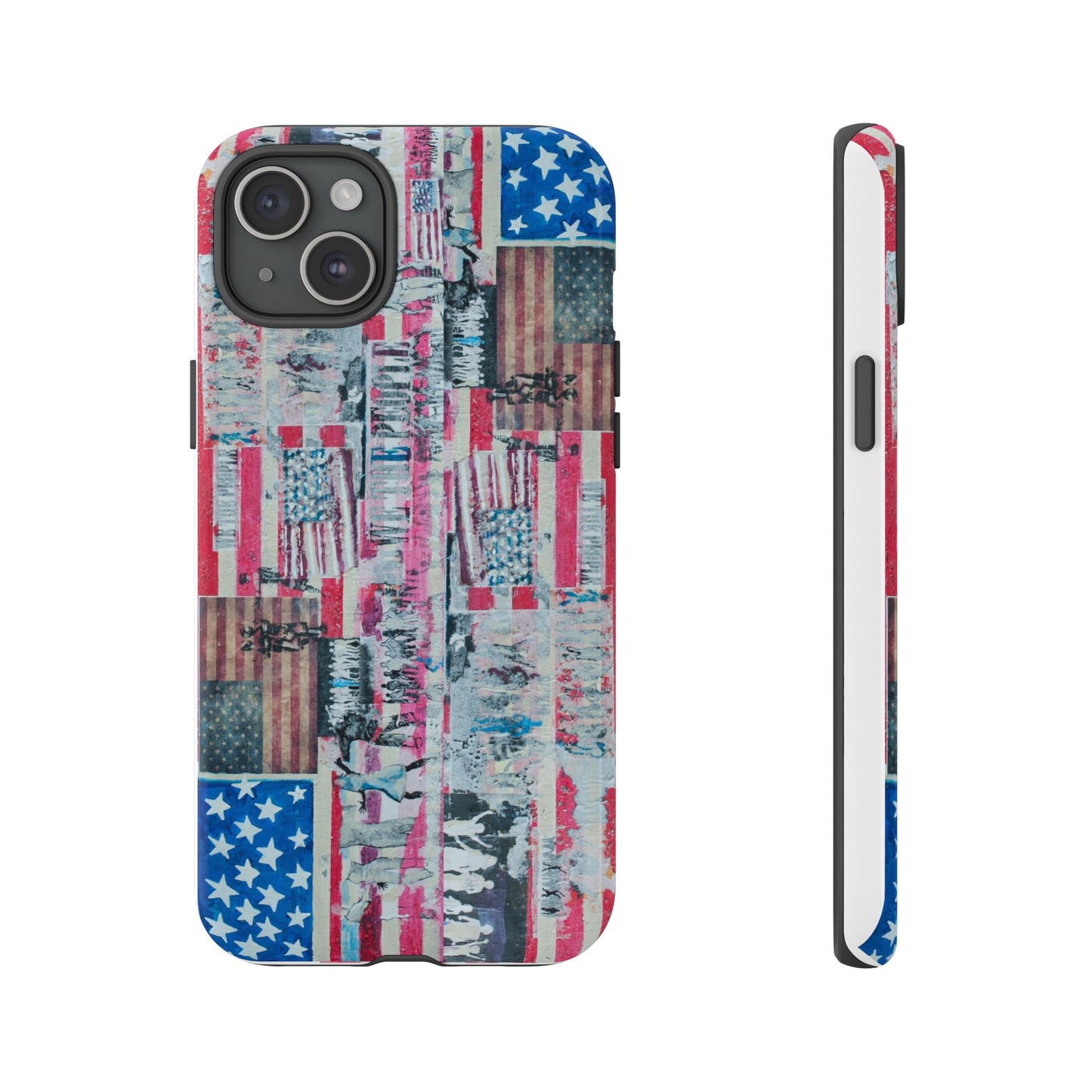 Patriotic Phone Case -We The People Image - Tough Cases with American Flag Design