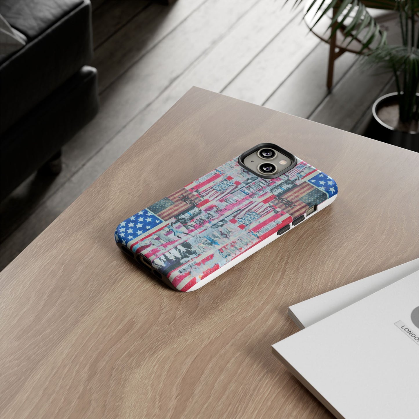 Patriotic Phone Case -We The People Image - Tough Cases with American Flag Design