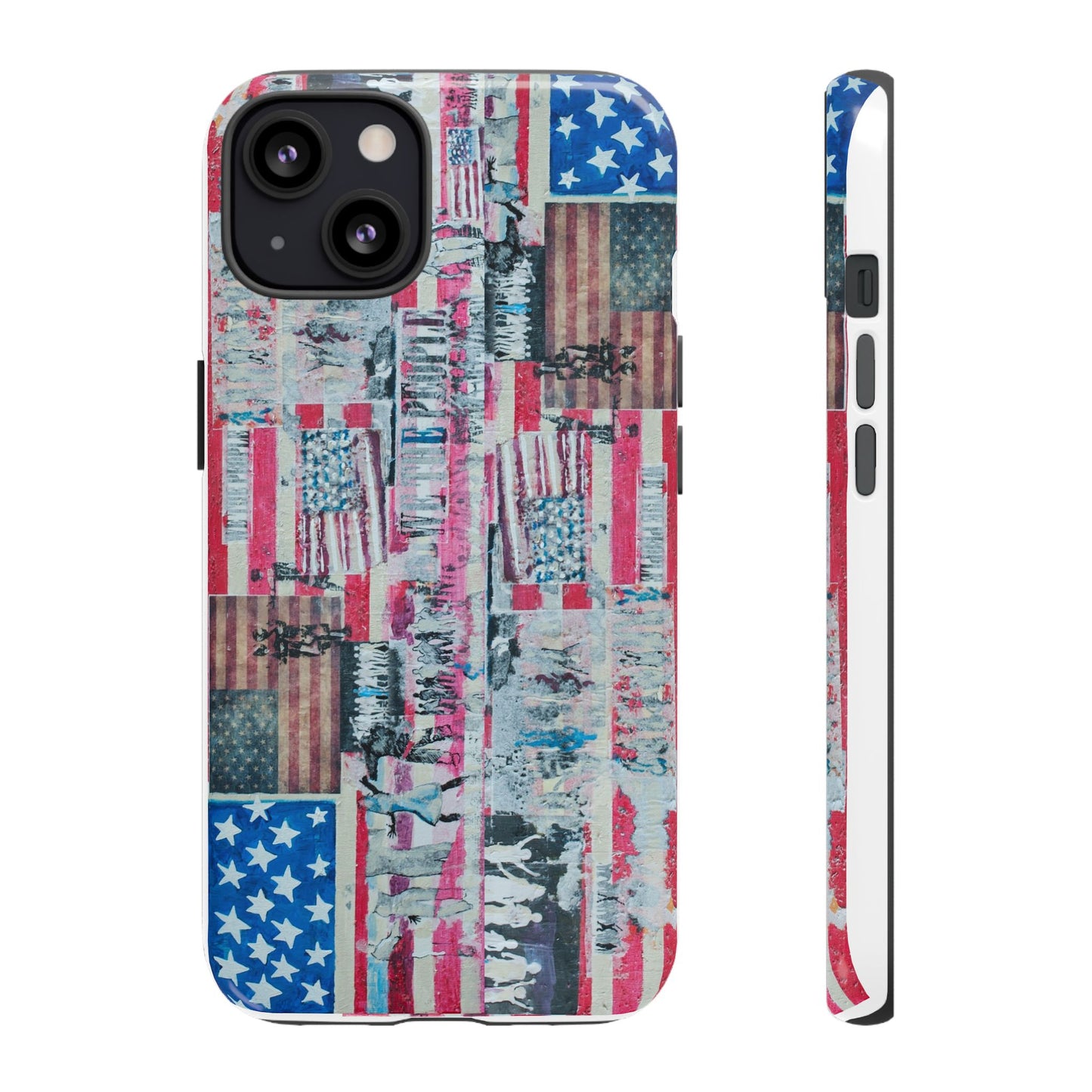Patriotic Phone Case -We The People Image - Tough Cases with American Flag Design