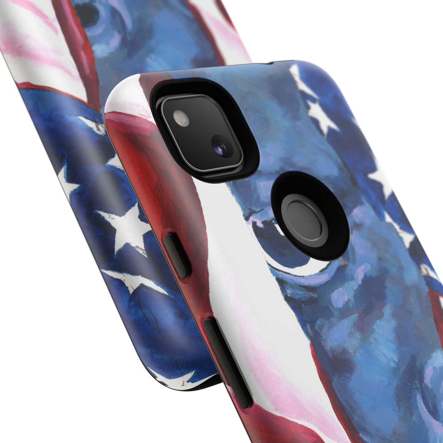 Patriotic Tough Phone Case with American Flag Design- I See You Image