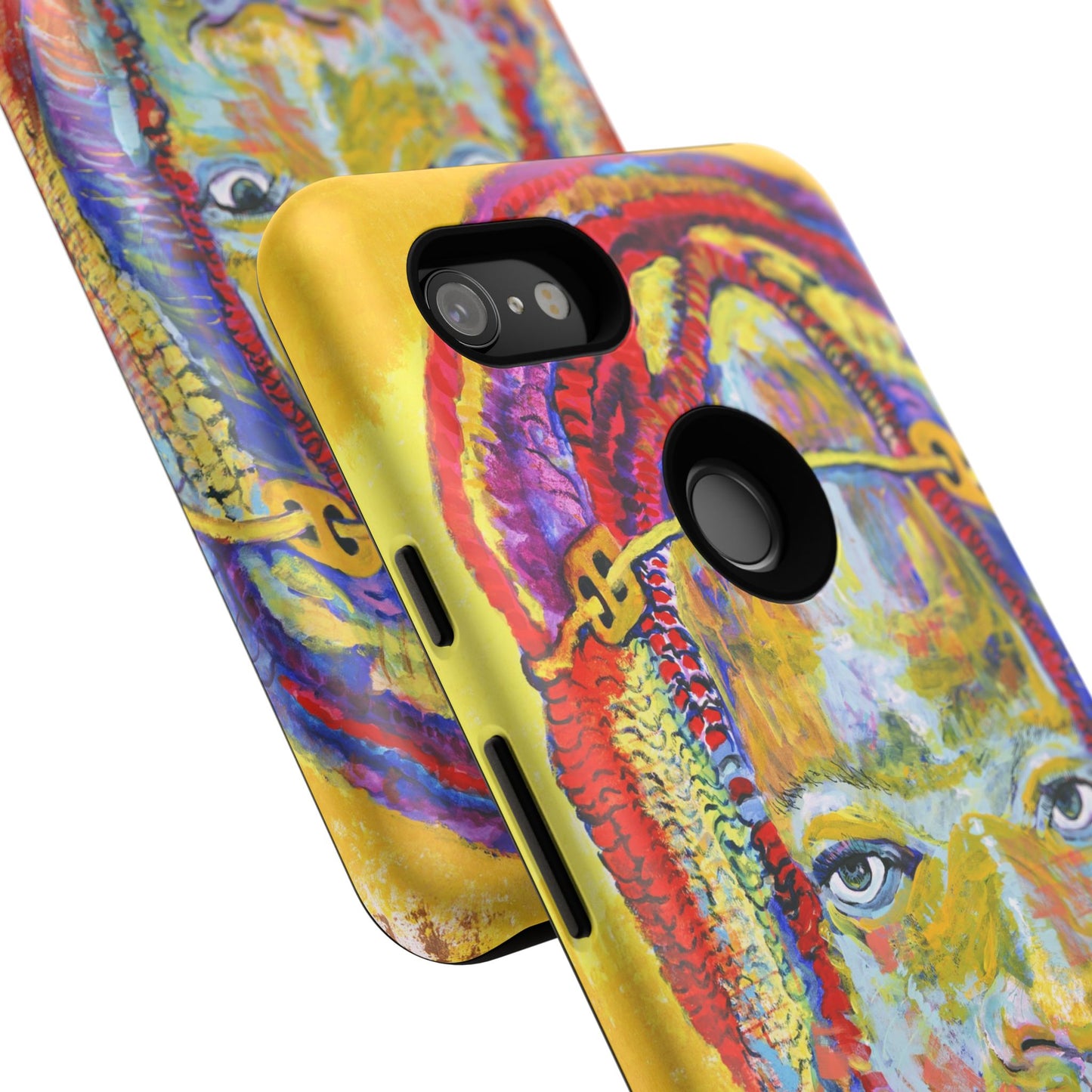 Vibrant Artistic Phone Case - Tough Cases for Creative Souls- African Youth Image