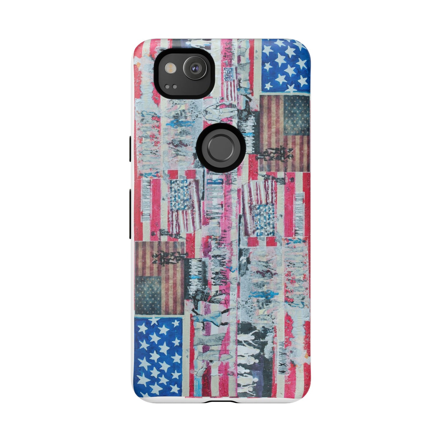 Patriotic Phone Case -We The People Image - Tough Cases with American Flag Design