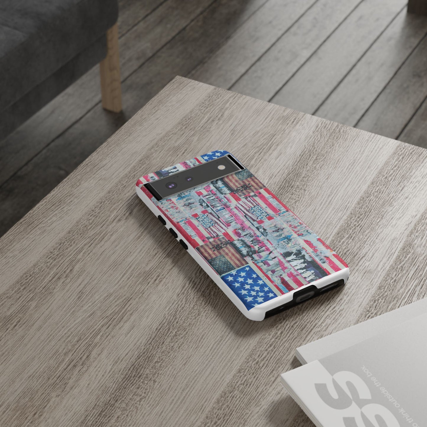 Patriotic Phone Case -We The People Image - Tough Cases with American Flag Design