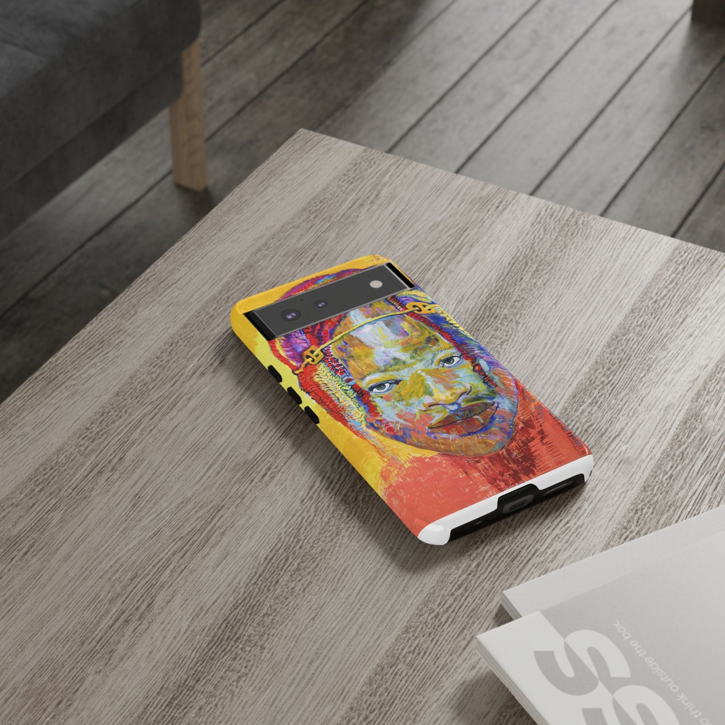 Vibrant Artistic Phone Case - Tough Cases for Creative Souls- African Youth Image