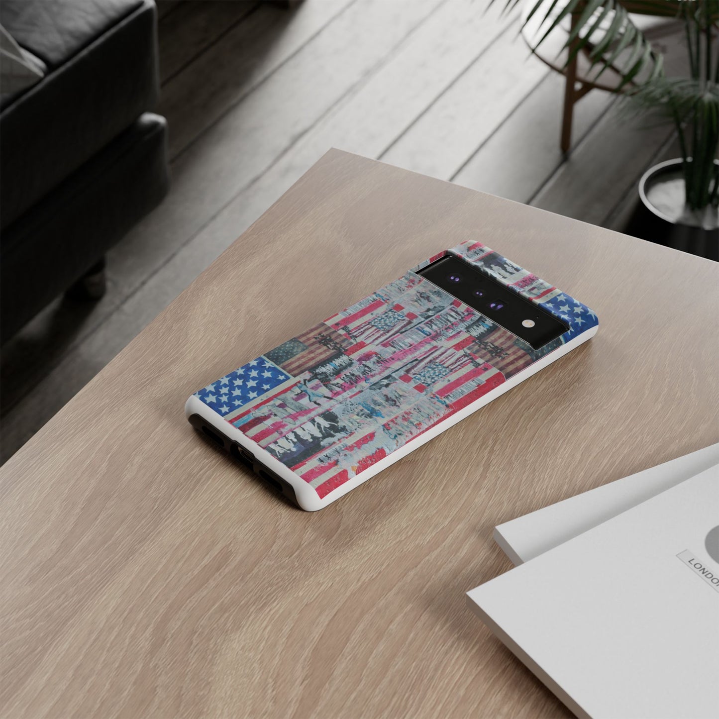 Patriotic Phone Case -We The People Image - Tough Cases with American Flag Design