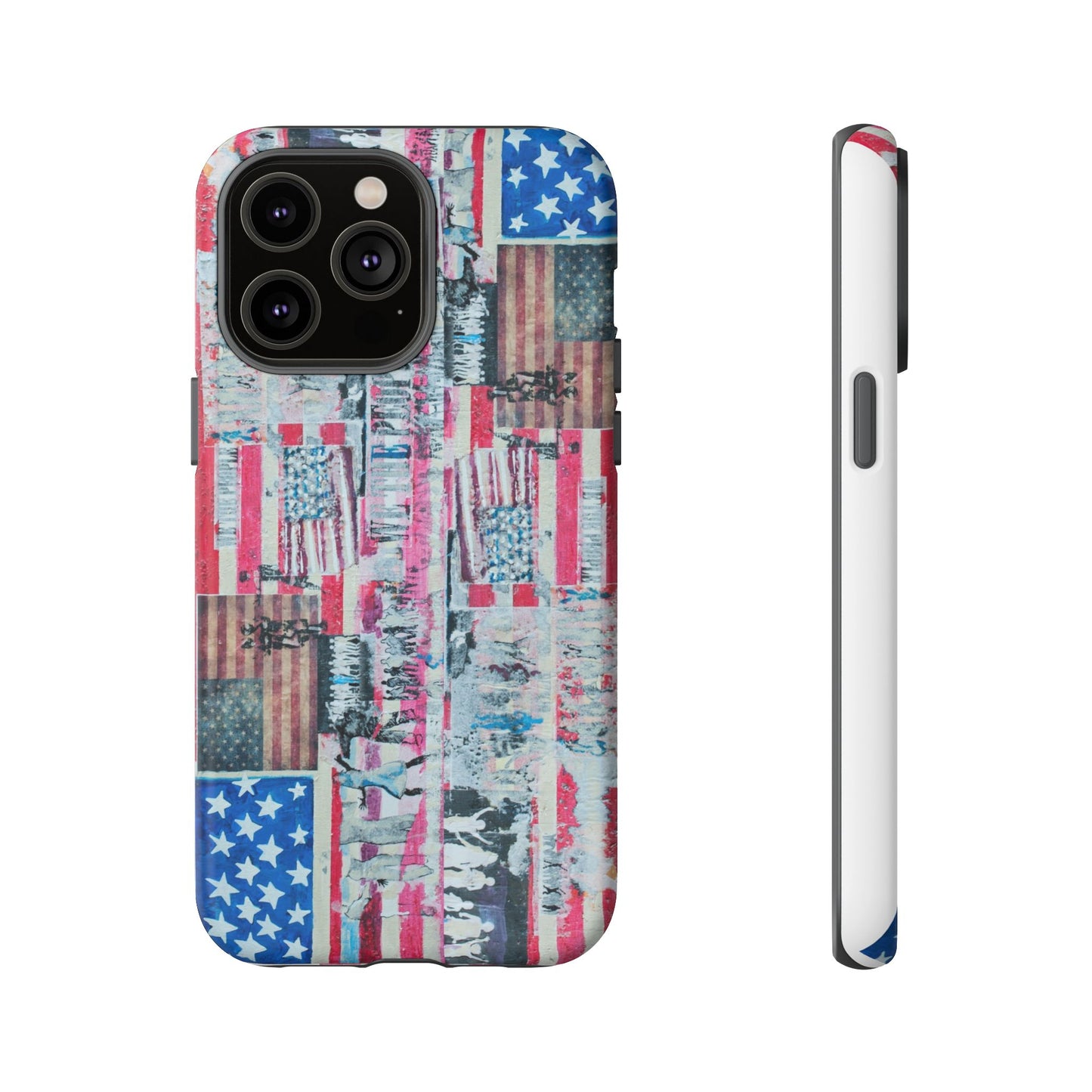 Patriotic Phone Case -We The People Image - Tough Cases with American Flag Design