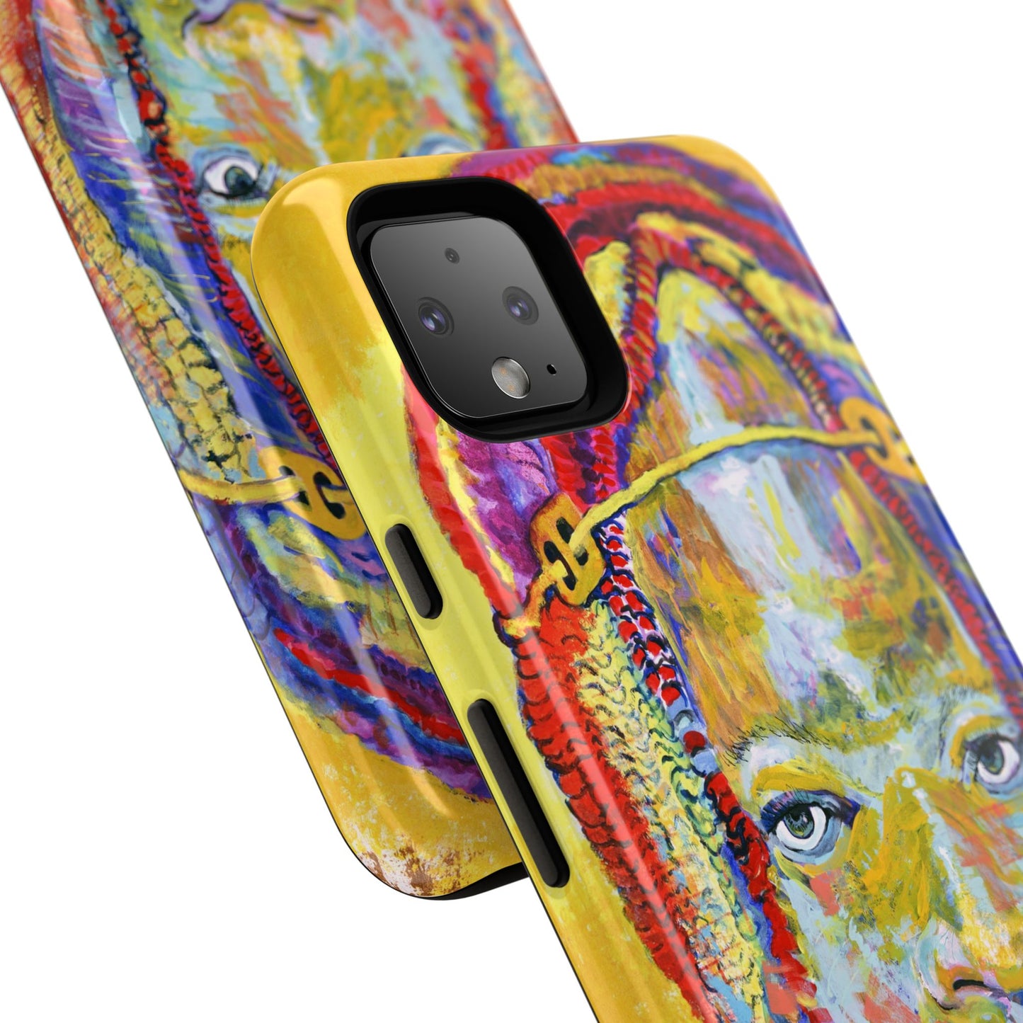 Vibrant Artistic Phone Case - Tough Cases for Creative Souls- African Youth Image