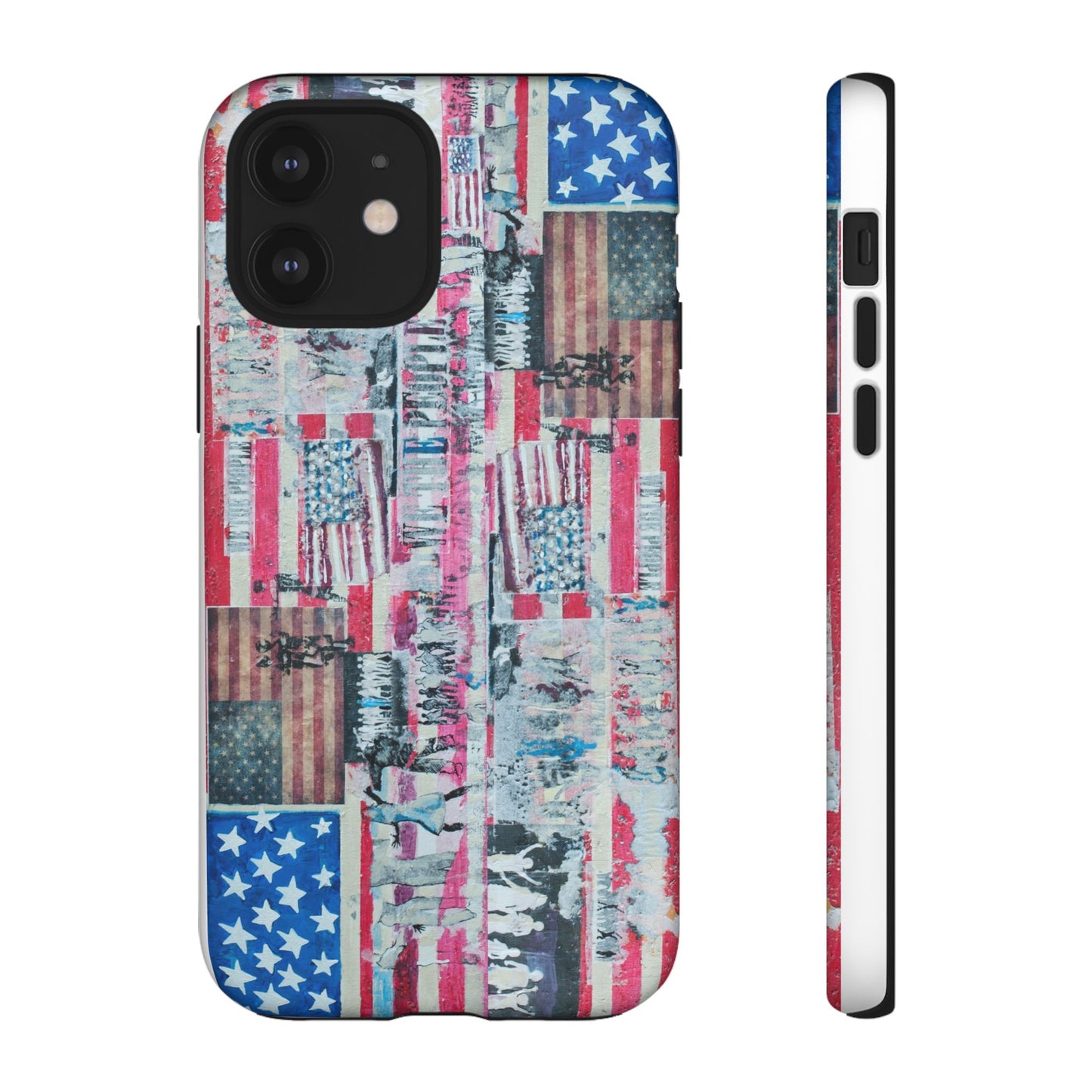 Patriotic Phone Case -We The People Image - Tough Cases with American Flag Design