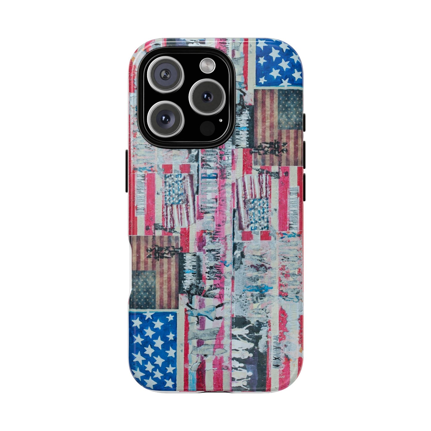 Patriotic Phone Case -We The People Image - Tough Cases with American Flag Design