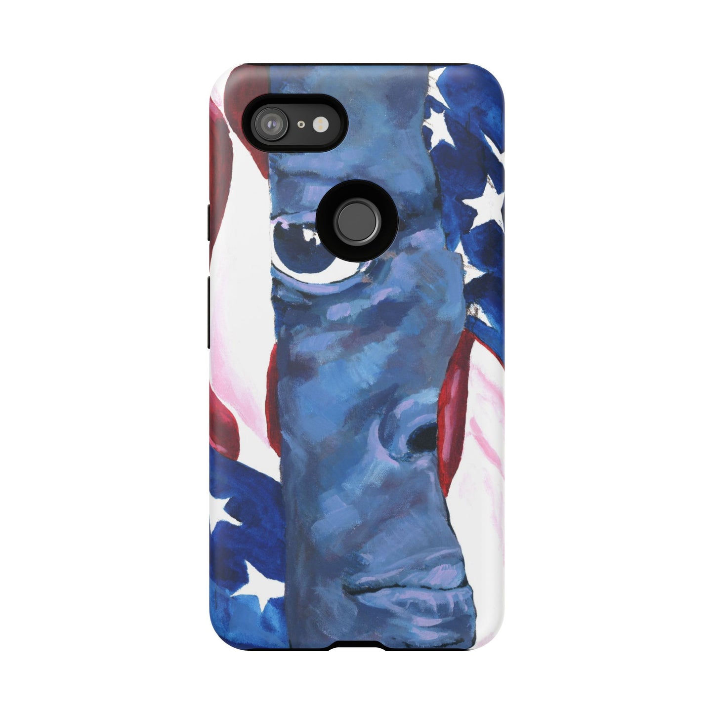 Patriotic Tough Phone Case with American Flag Design- I See You Image