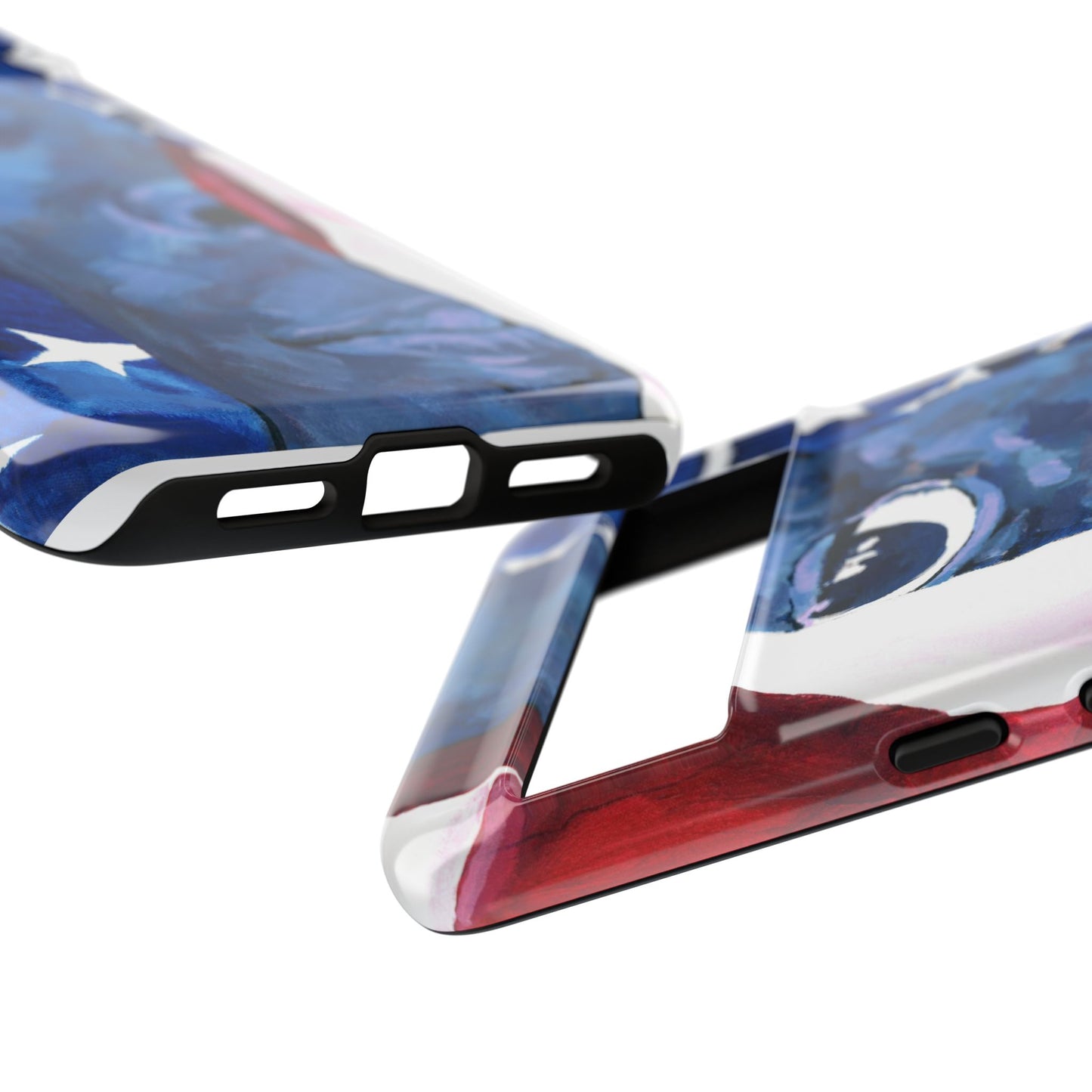 Patriotic Tough Phone Case with American Flag Design- I See You Image