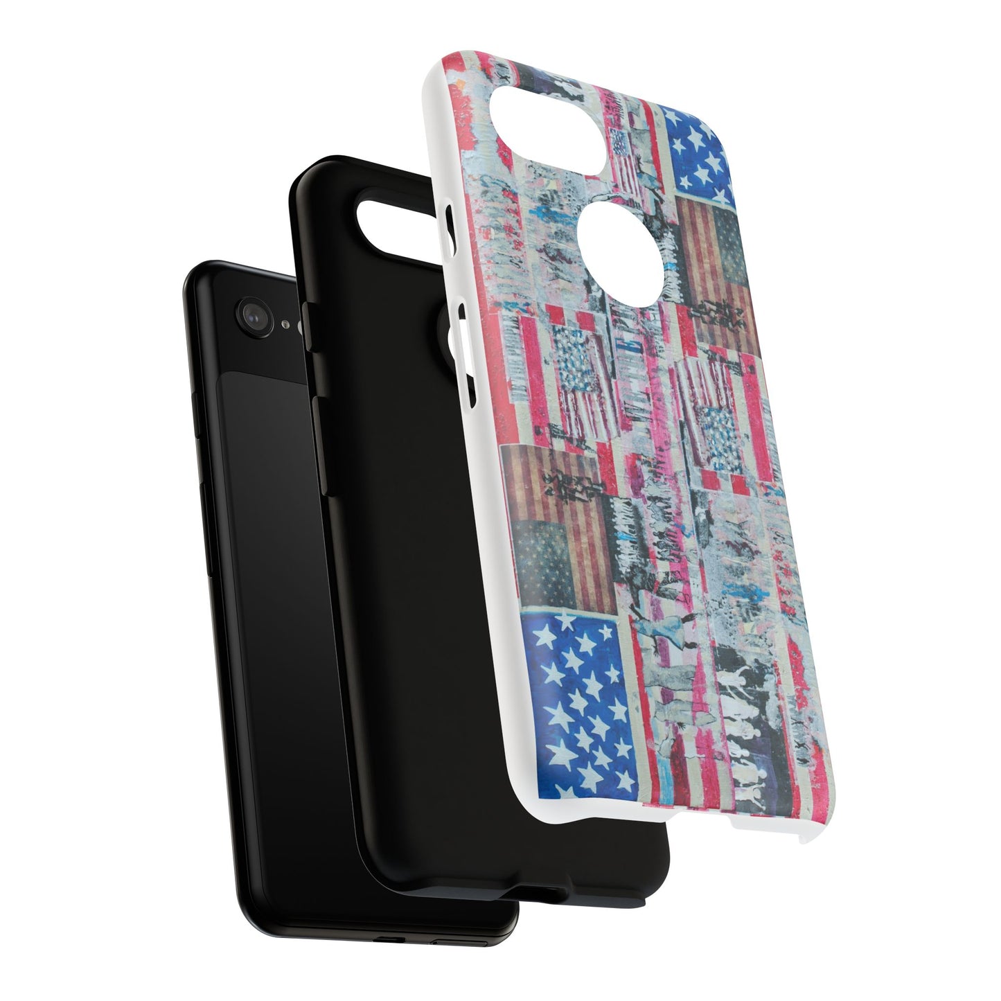 Patriotic Phone Case -We The People Image - Tough Cases with American Flag Design