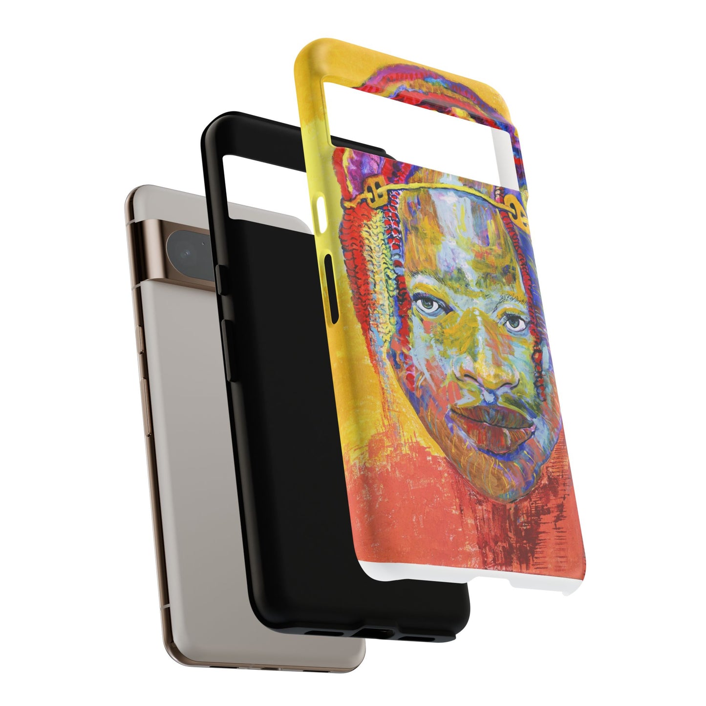 Vibrant Artistic Phone Case - Tough Cases for Creative Souls- African Youth Image