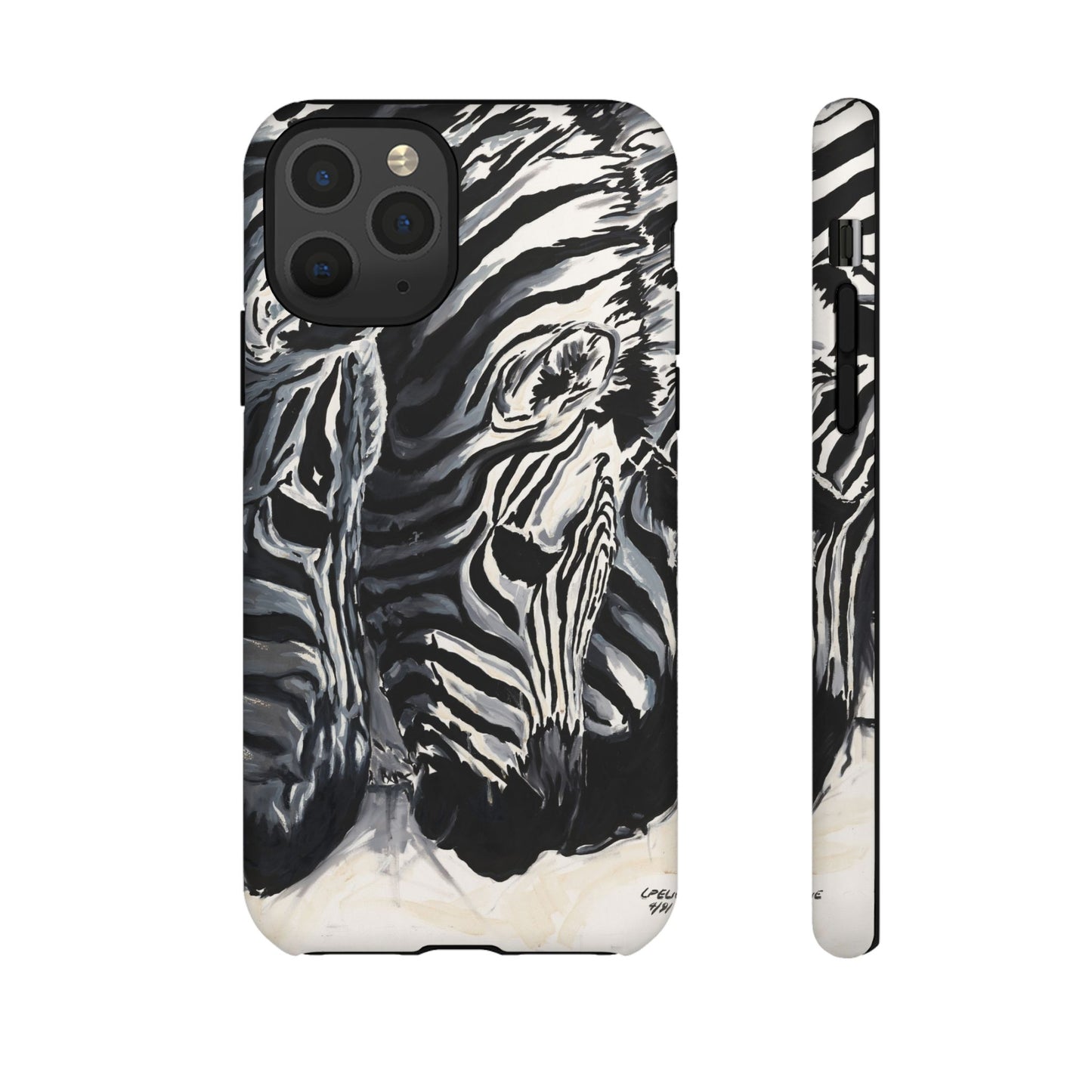 Artistic Zebra Print Phone Case -Tough Cases- Baby Zebras Image