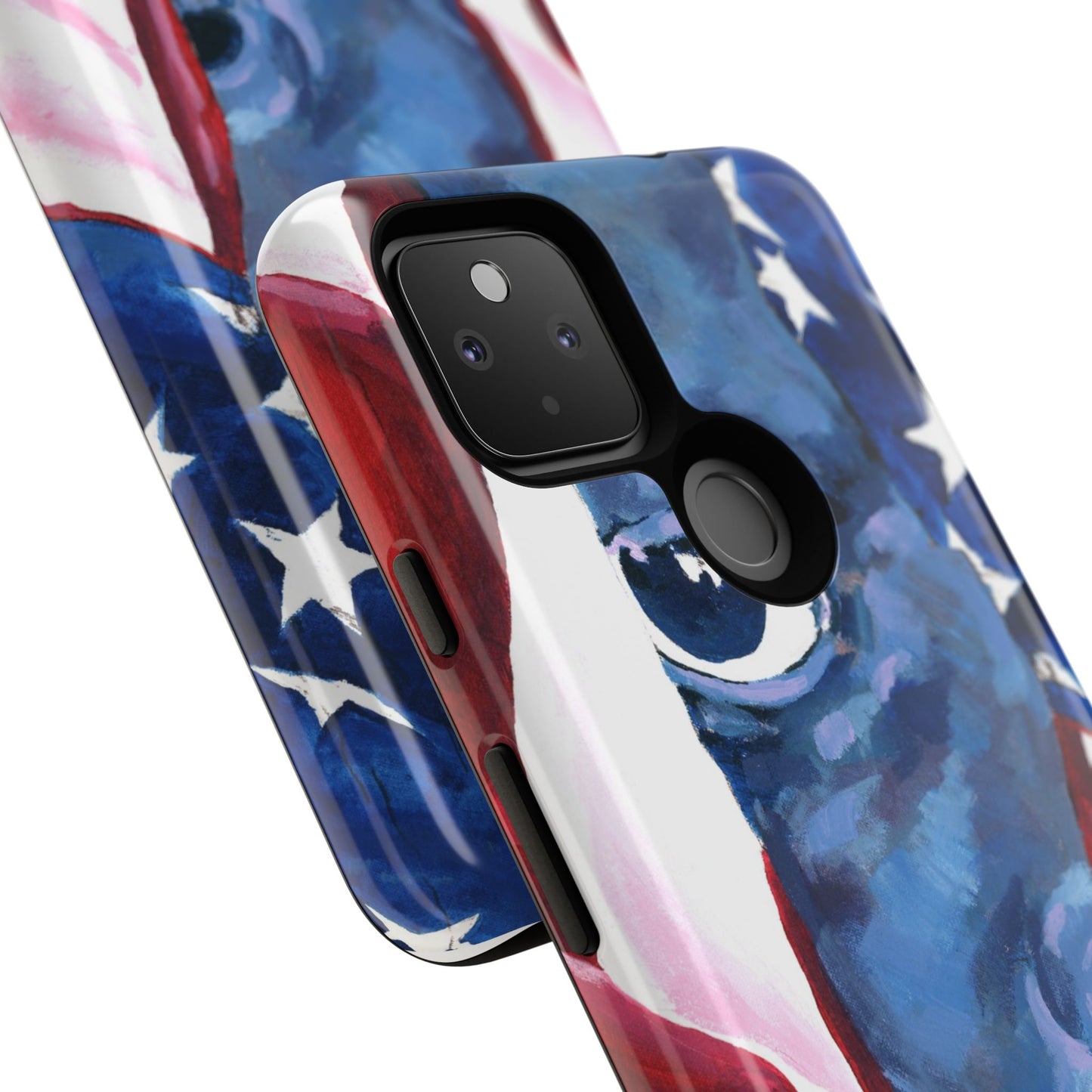 Patriotic Tough Phone Case with American Flag Design- I See You Image