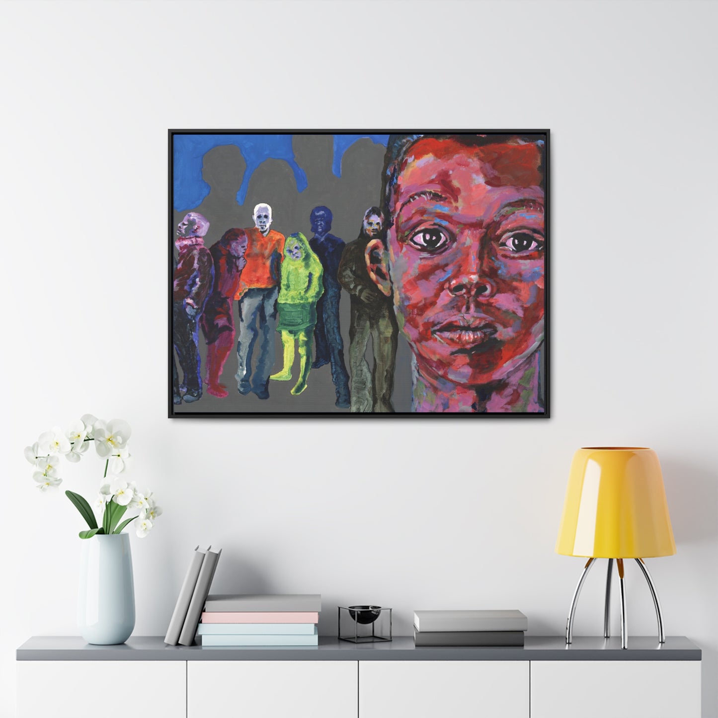 I See You But You Never See Me- Framed Canvas Print