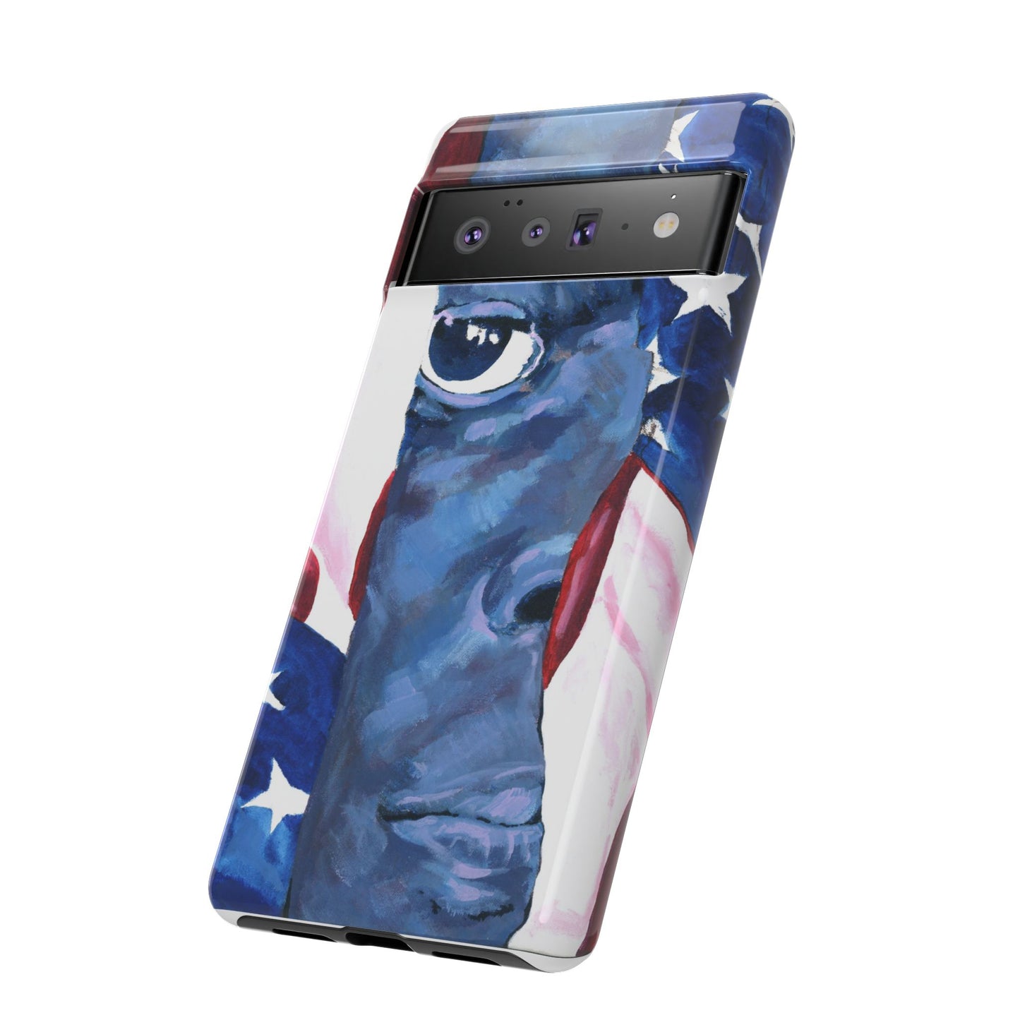 Patriotic Tough Phone Case with American Flag Design- I See You Image