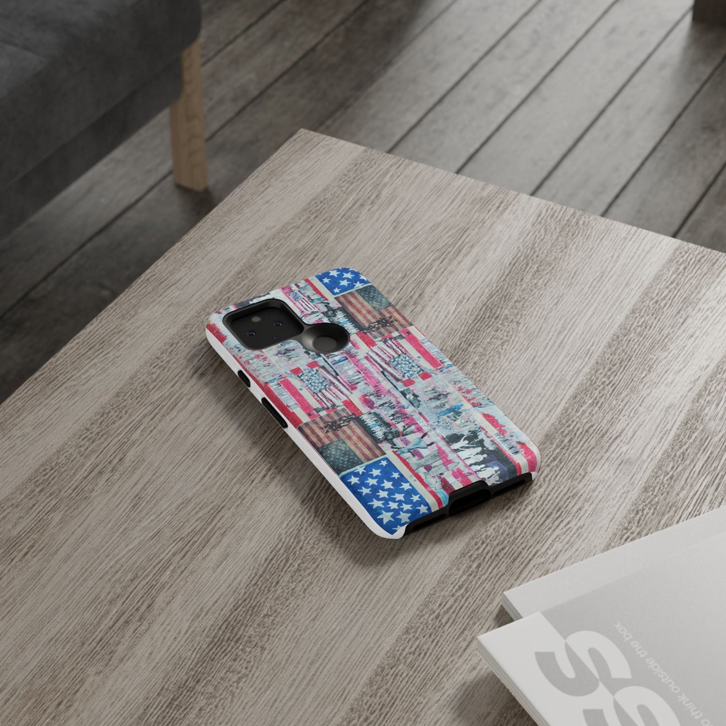 Patriotic Phone Case -We The People Image - Tough Cases with American Flag Design