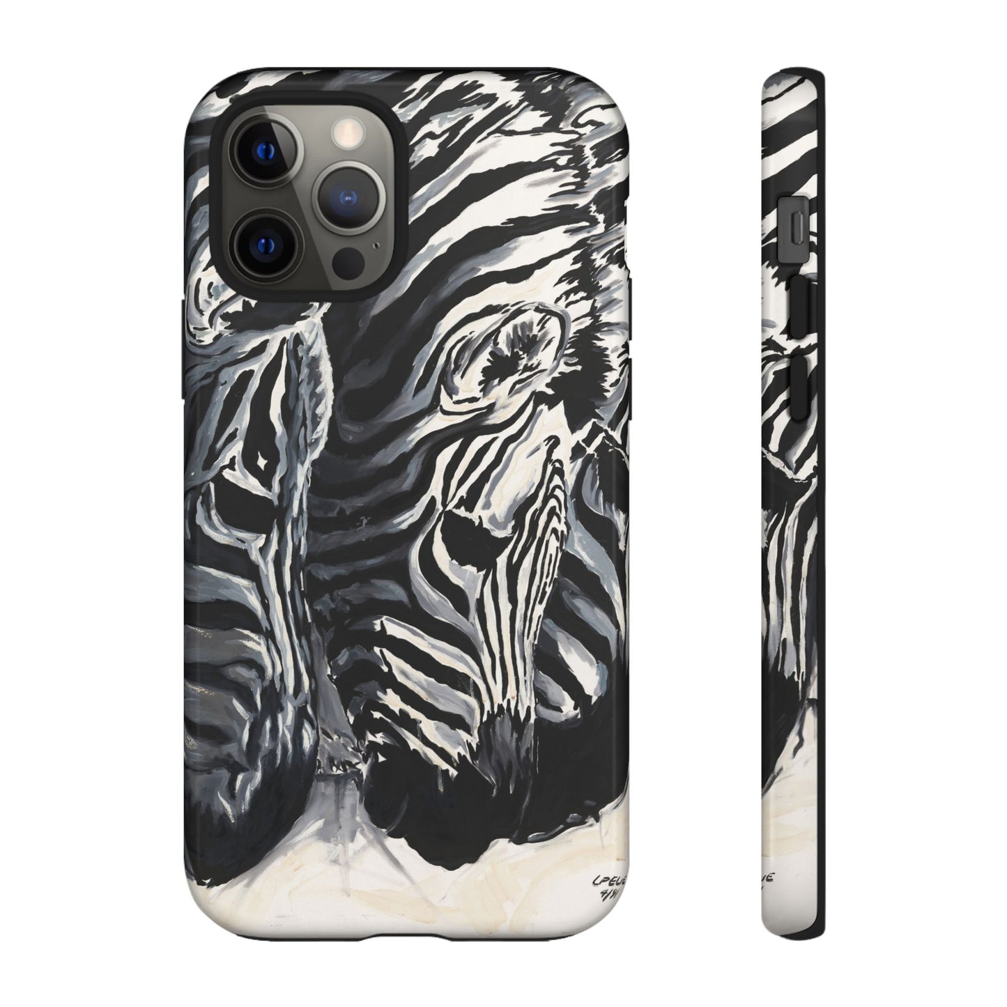 Artistic Zebra Print Phone Case -Tough Cases- Baby Zebras Image