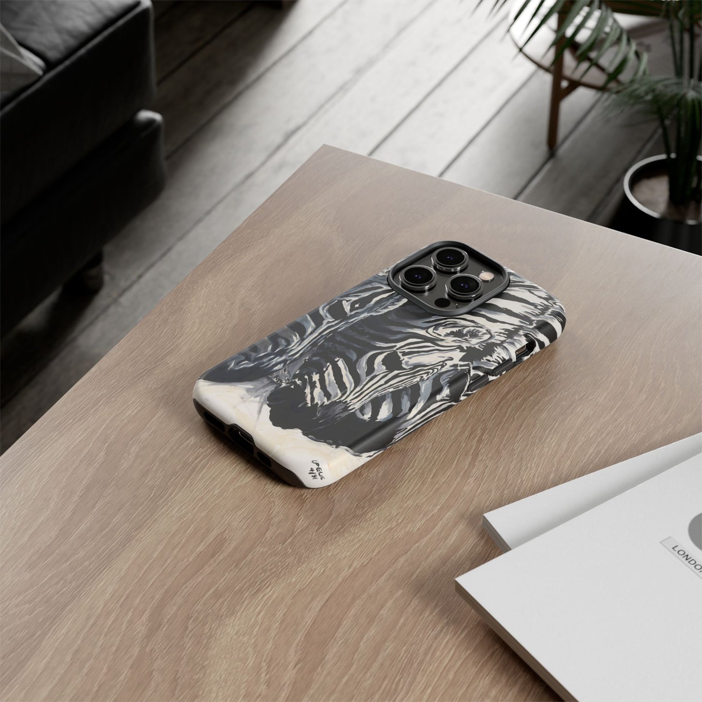 Artistic Zebra Print Phone Case -Tough Cases- Baby Zebras Image