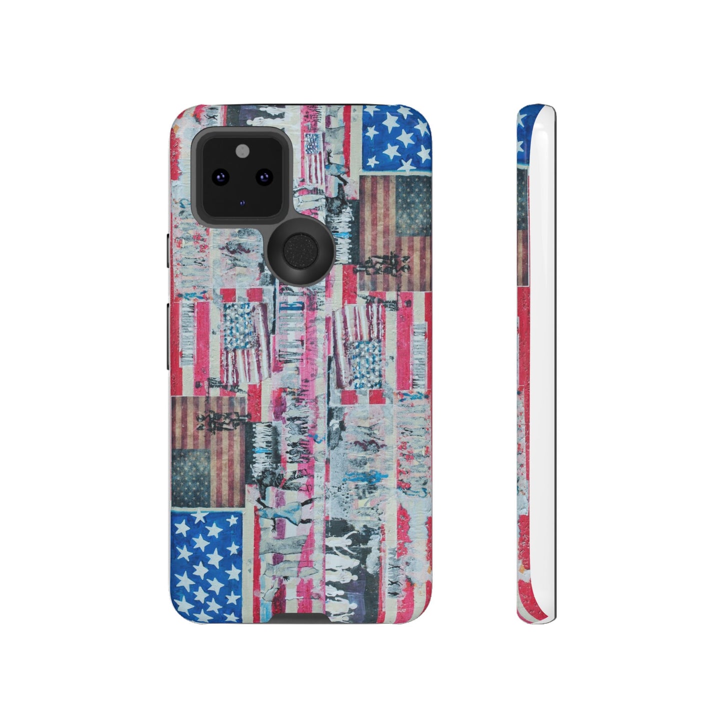 Patriotic Phone Case -We The People Image - Tough Cases with American Flag Design