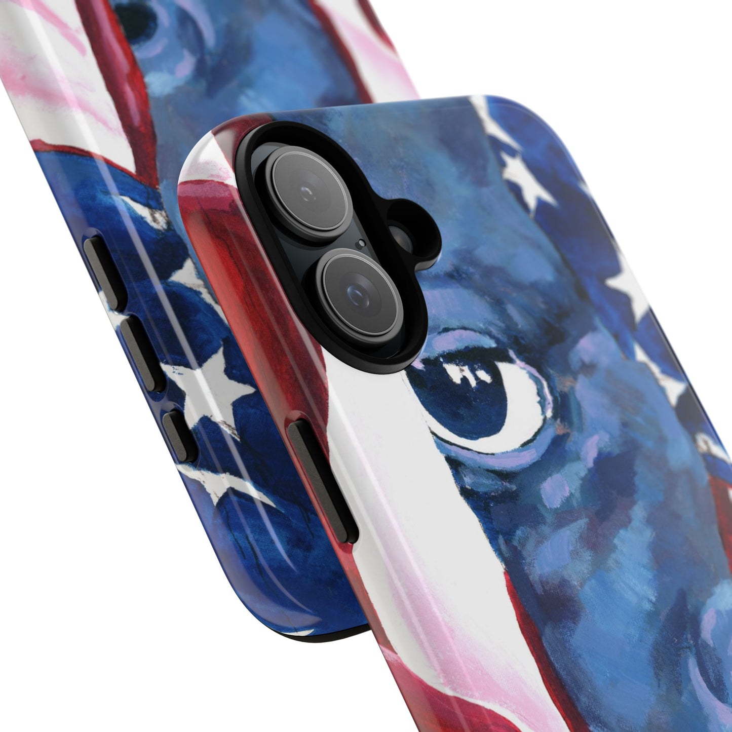 Patriotic Tough Phone Case with American Flag Design- I See You Image