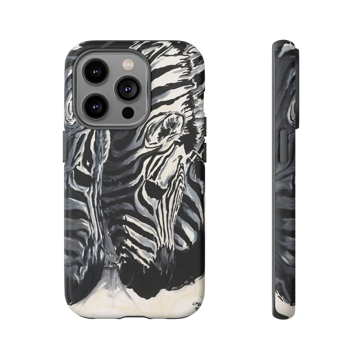 Artistic Zebra Print Phone Case -Tough Cases- Baby Zebras Image