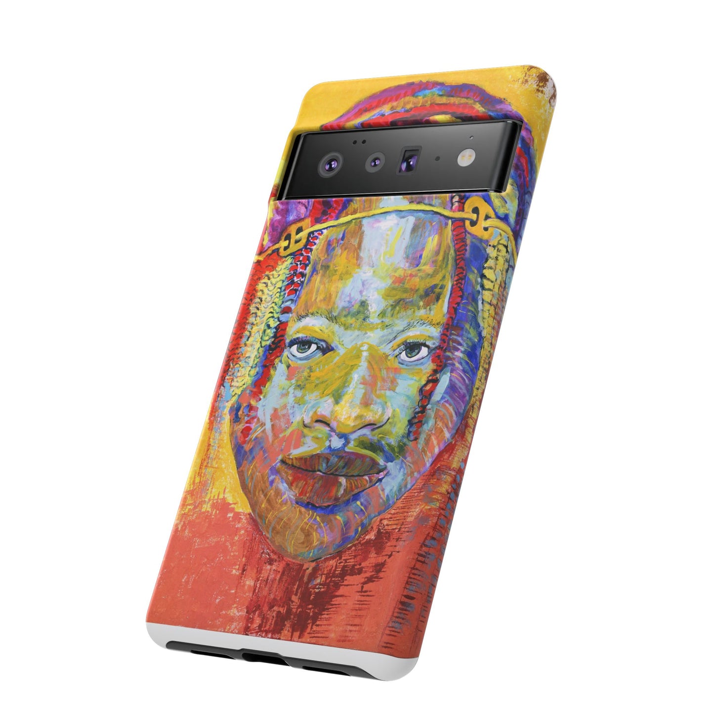 Vibrant Artistic Phone Case - Tough Cases for Creative Souls- African Youth Image