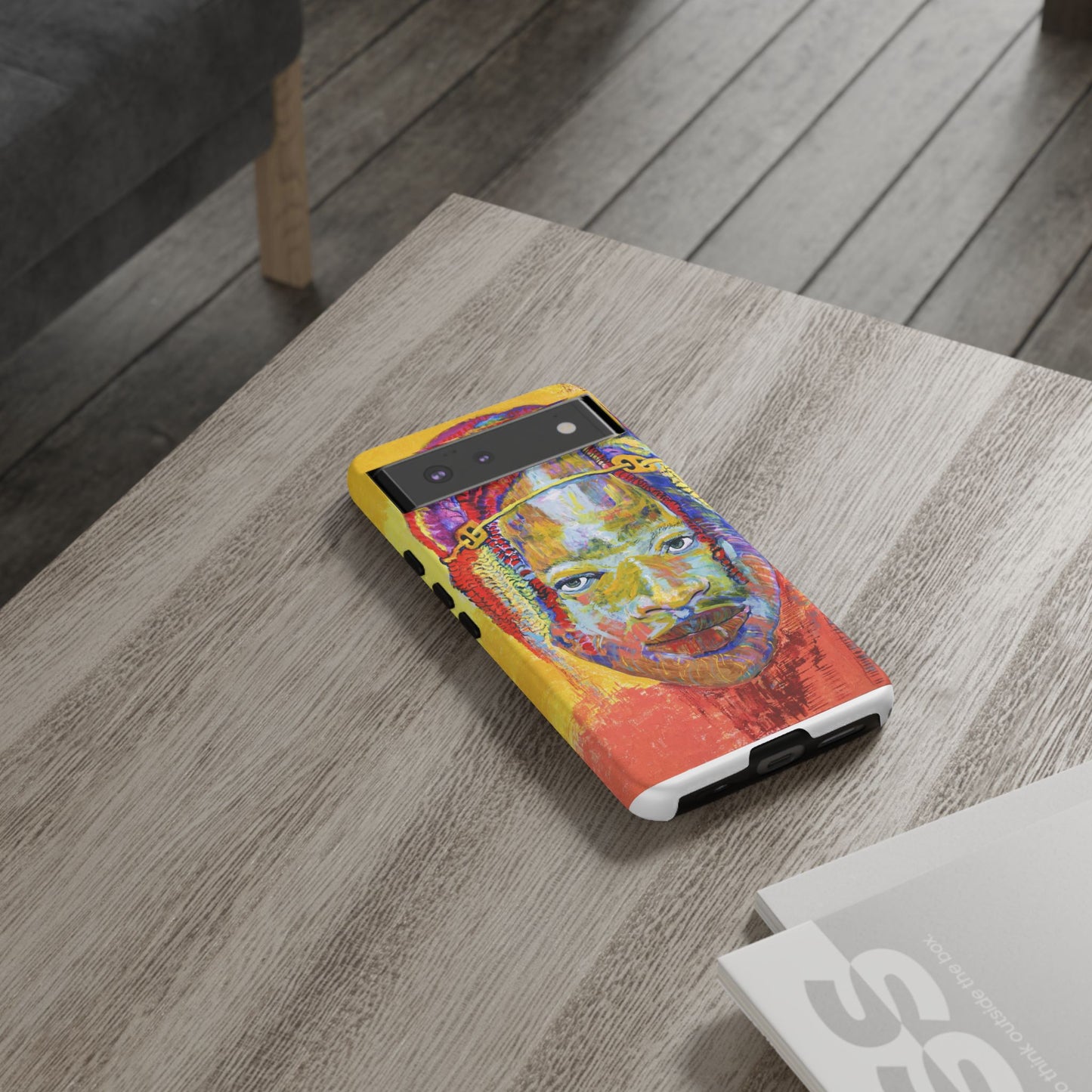 Vibrant Artistic Phone Case - Tough Cases for Creative Souls- African Youth Image