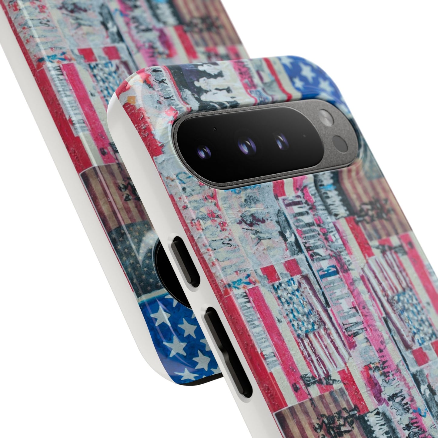 Patriotic Phone Case -We The People Image - Tough Cases with American Flag Design