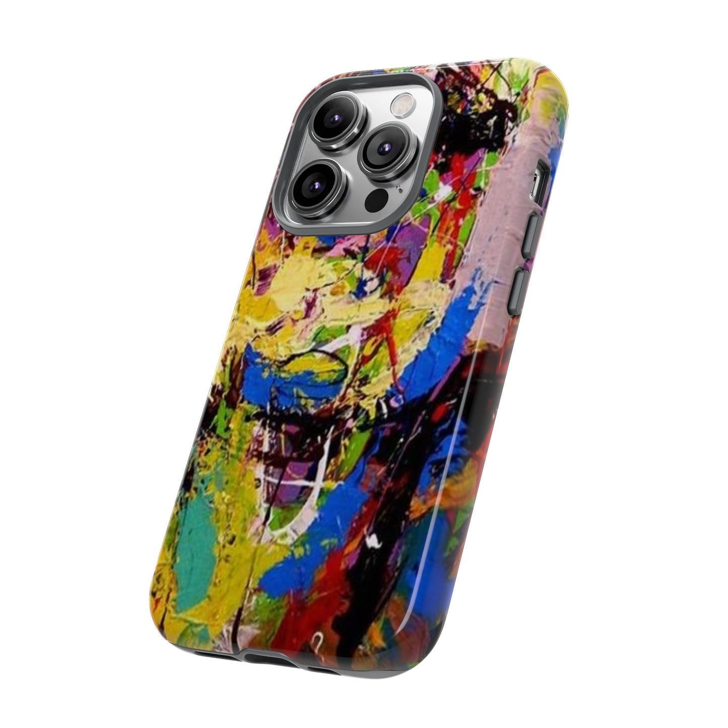 Vibrant Abstract Phone Case - Tough Cases for Bold Individuals