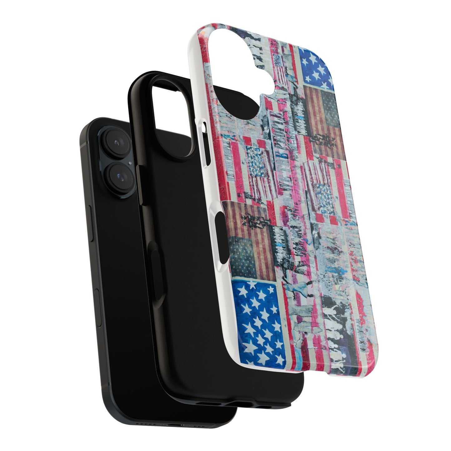 Patriotic Phone Case -We The People Image - Tough Cases with American Flag Design