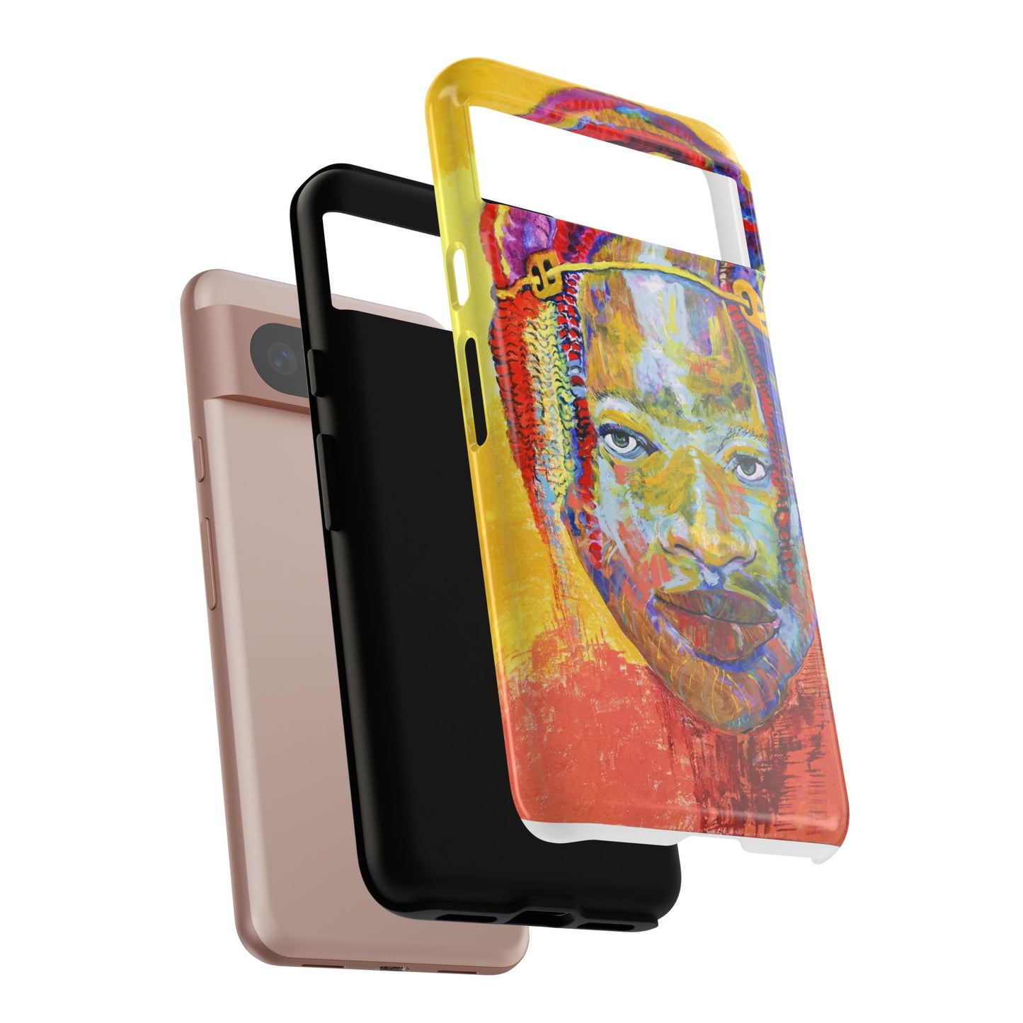 Vibrant Artistic Phone Case - Tough Cases for Creative Souls- African Youth Image