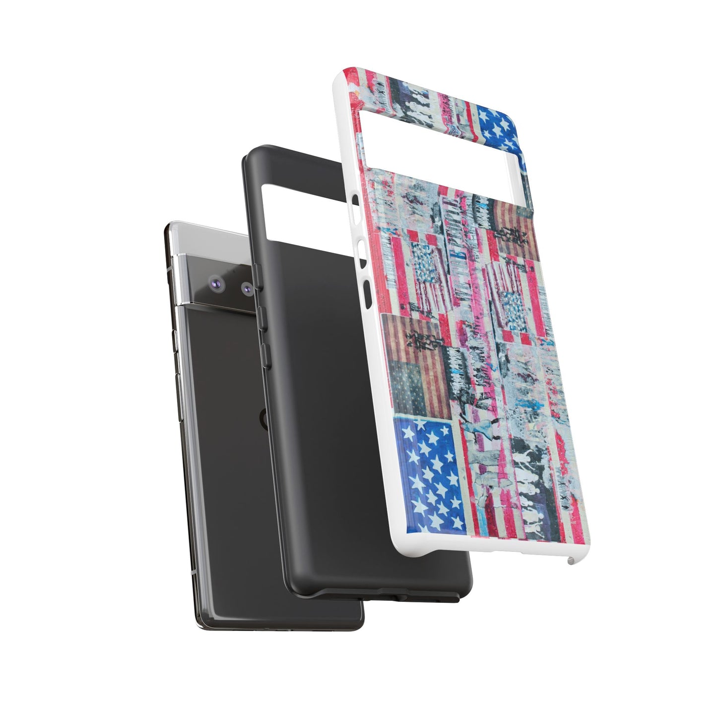 Patriotic Phone Case -We The People Image - Tough Cases with American Flag Design