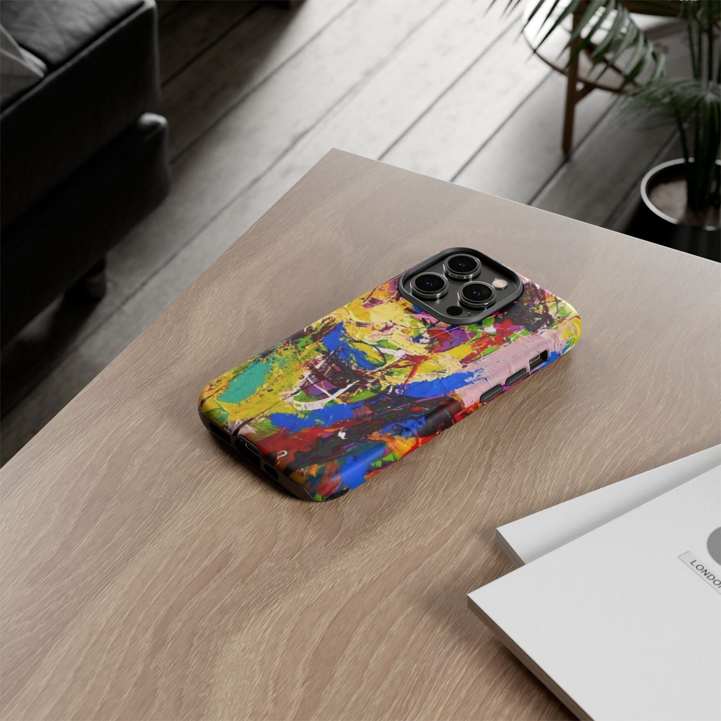 Vibrant Abstract Phone Case - Tough Cases for Bold Individuals