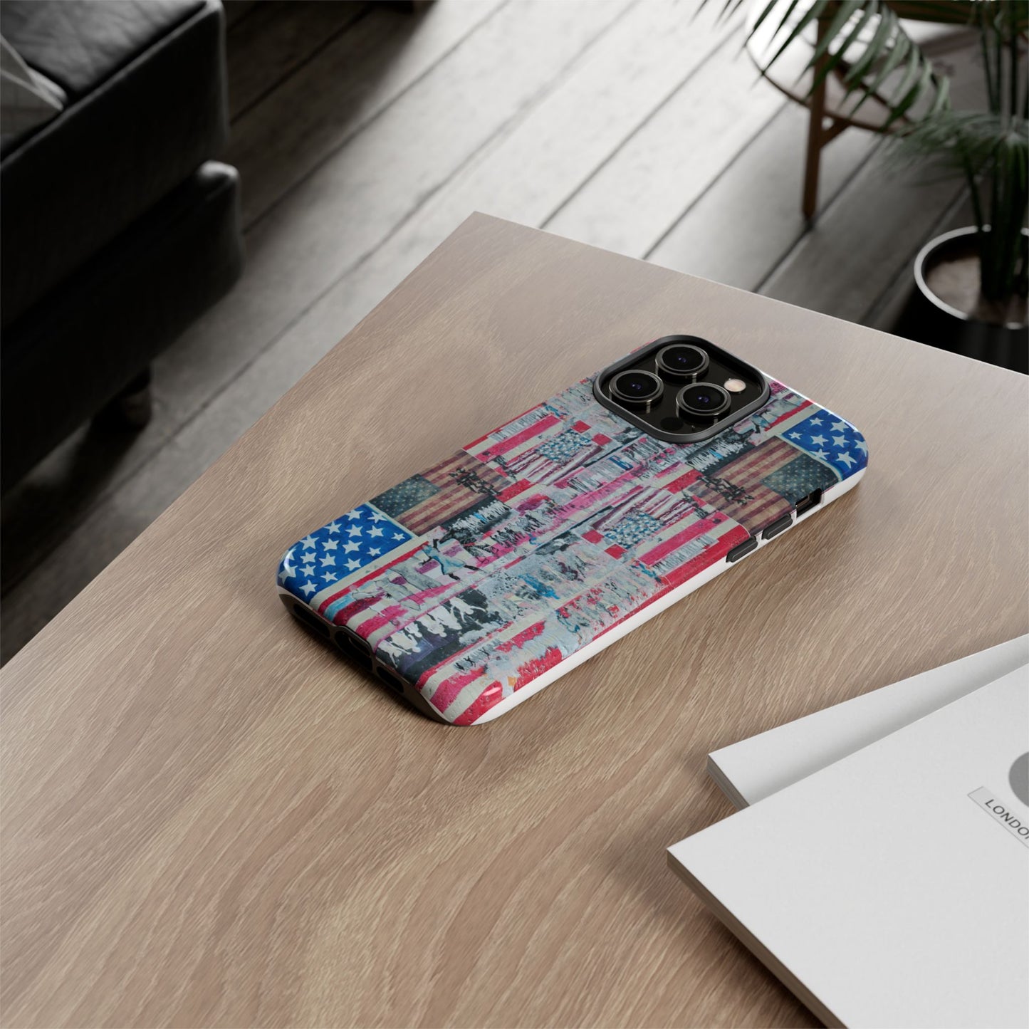 Patriotic Phone Case -We The People Image - Tough Cases with American Flag Design
