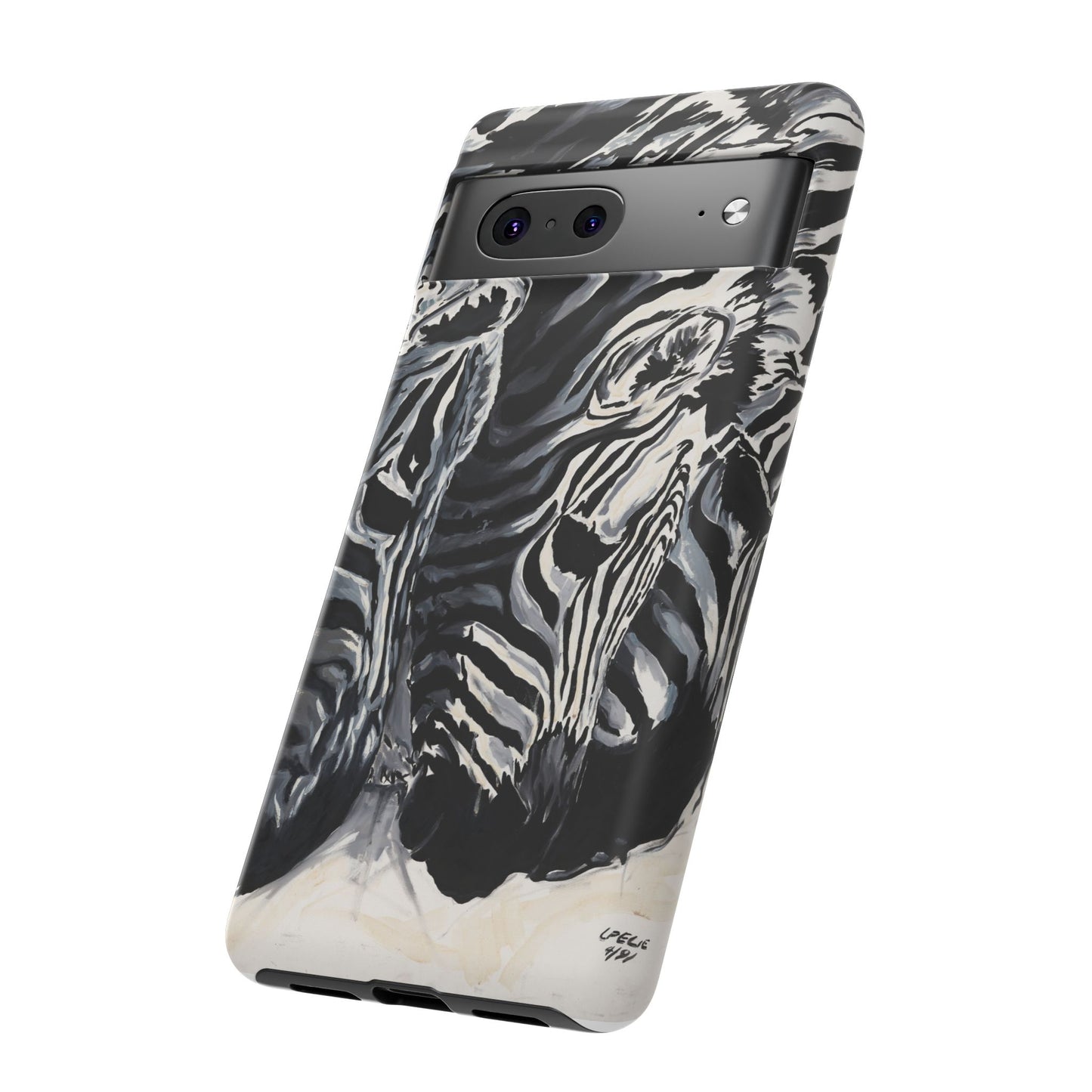 Artistic Zebra Print Phone Case -Tough Cases- Baby Zebras Image