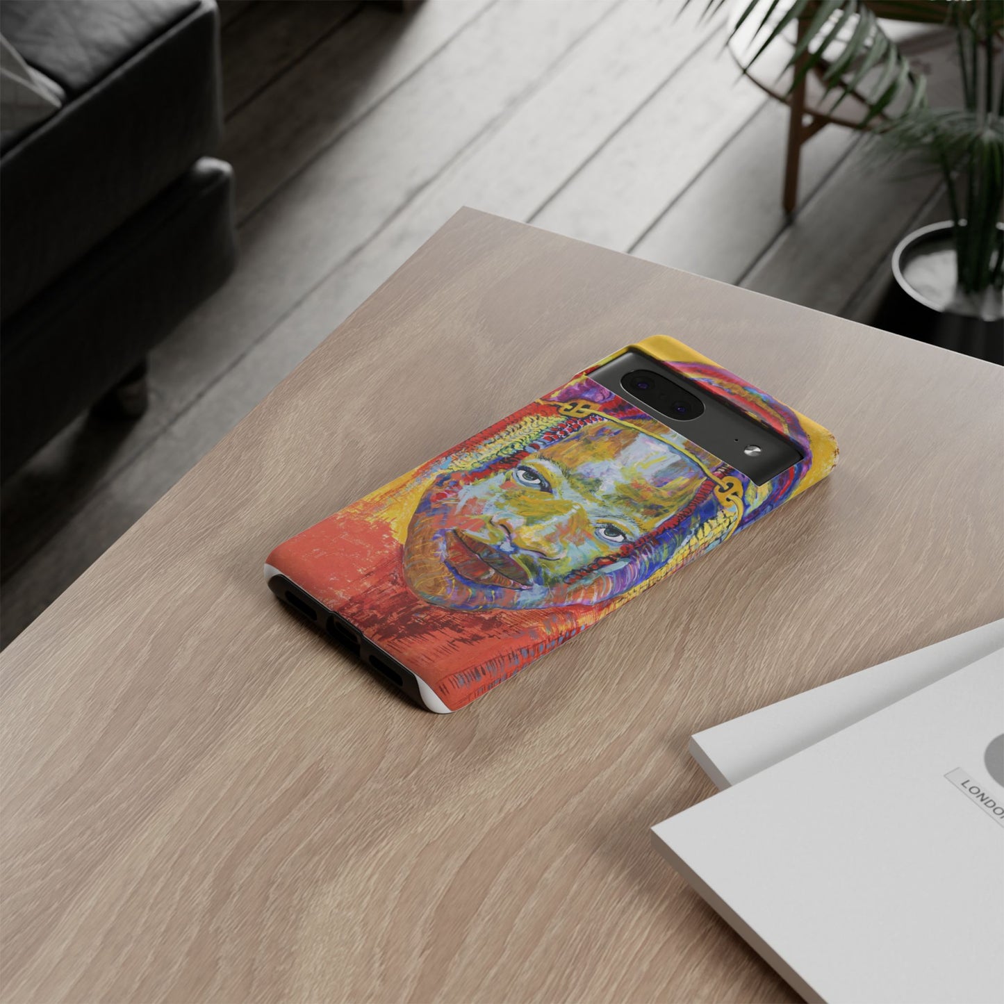 Vibrant Artistic Phone Case - Tough Cases for Creative Souls- African Youth Image